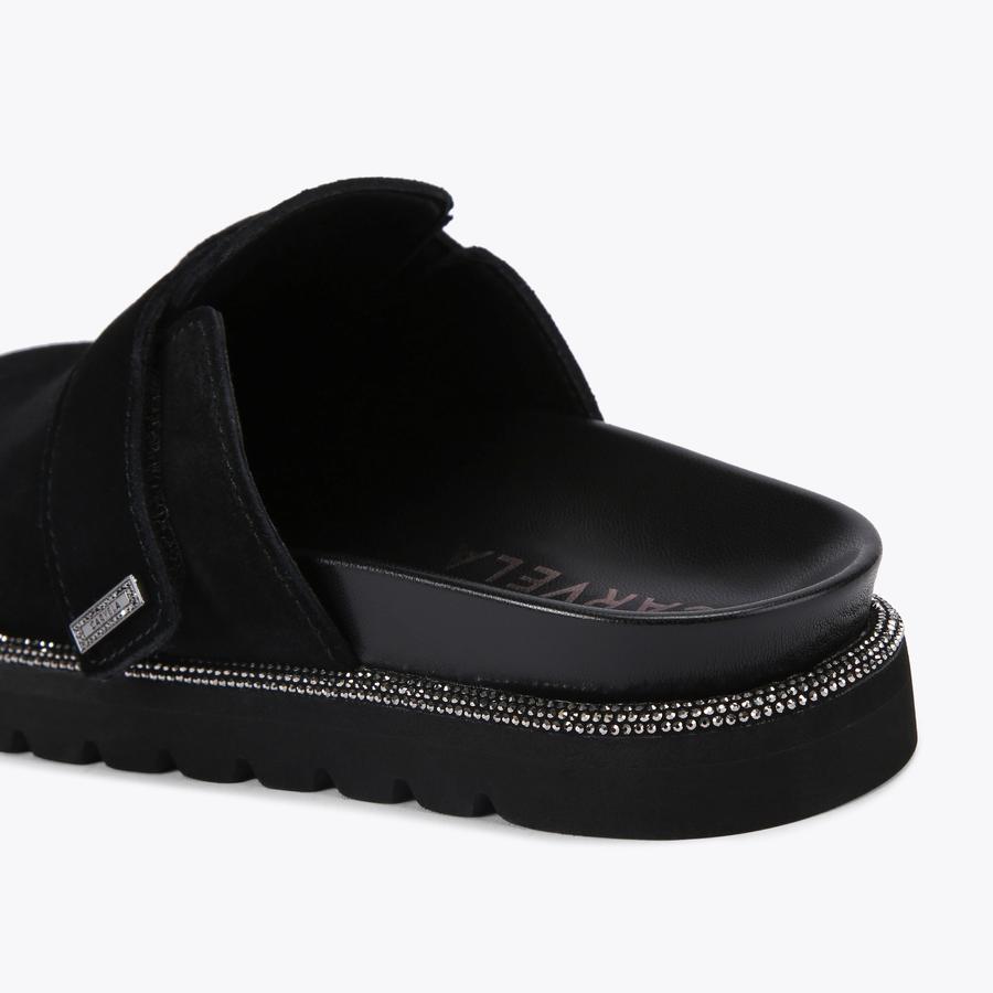 YUKI　CAROLYEN MULE (suede) CLARKS BROOKLEIGH MULE - BLACK WARMLINED SUEDE – Sina Footwear