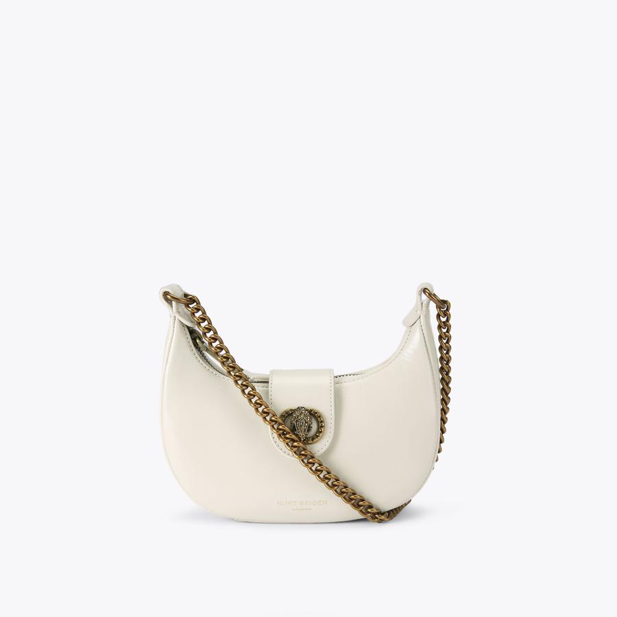 ★ leathery★ Nylon padded crossbody bag WHITE LRBG3401WH WITERY Small Crossboby Purse for Women - Waterproof Nylon