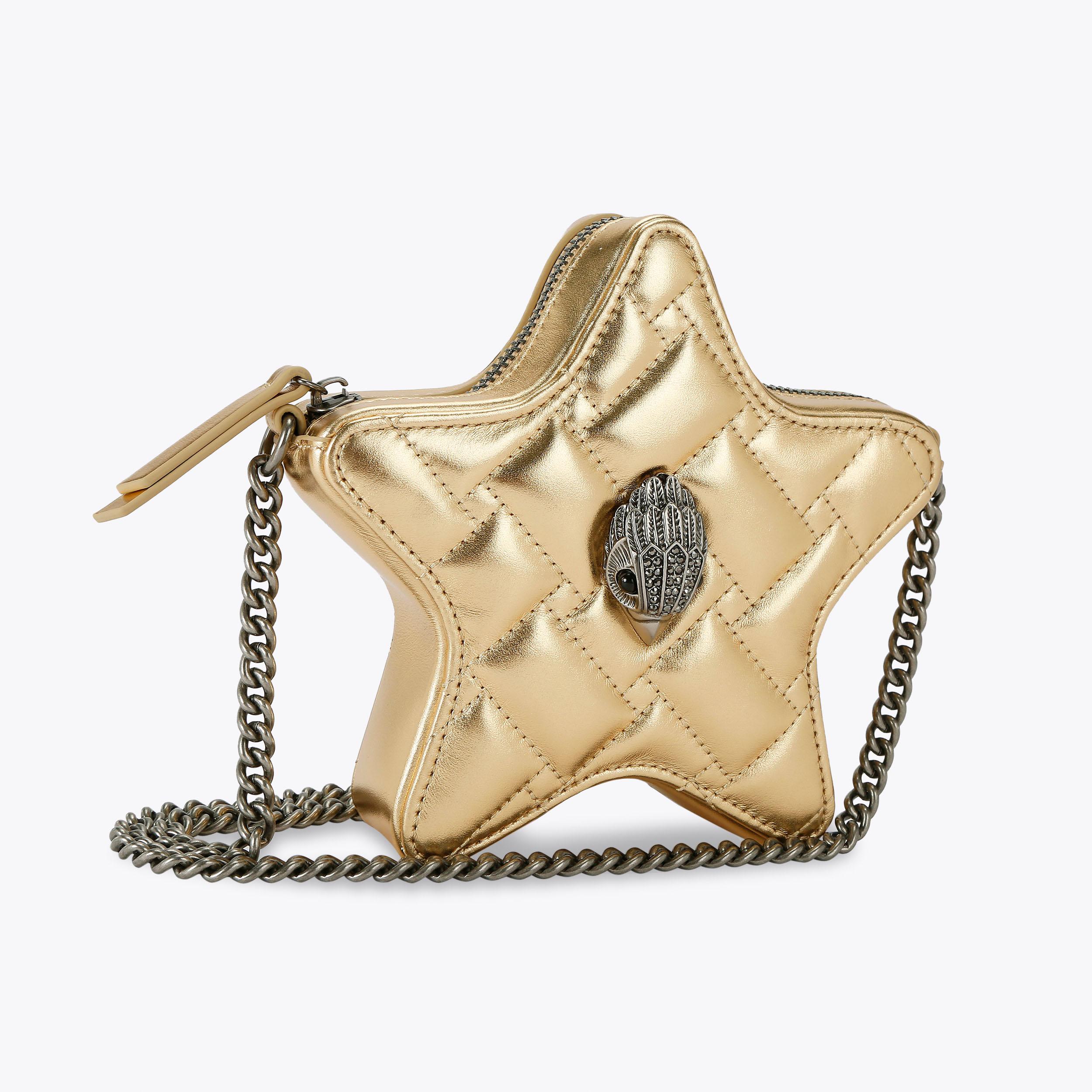 【Golden 】California Golden Star N-S Bag KENSINGTON STAR XBODY Gold Star Cross Body Bag by KURT