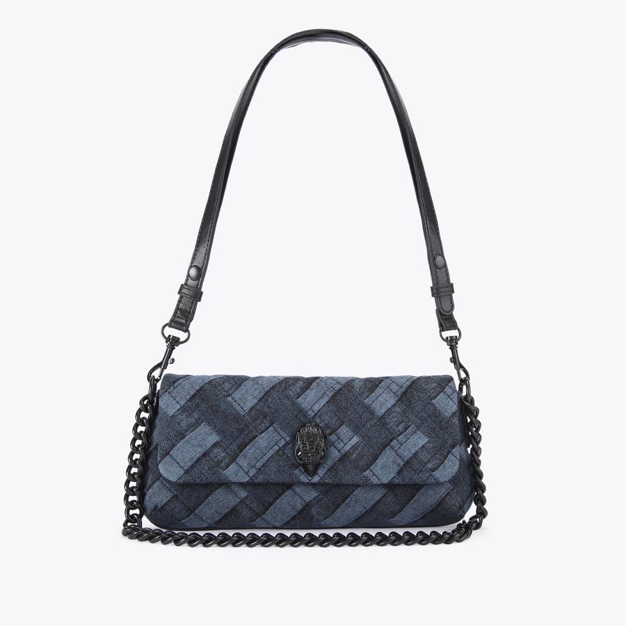 ◆MUCENT◆ Stone Washed Denim Crossbody Bag Unisex 2 Colors WASHED-EFFECT DENIM CROSSBODY BAG - Blue | ZARA United States