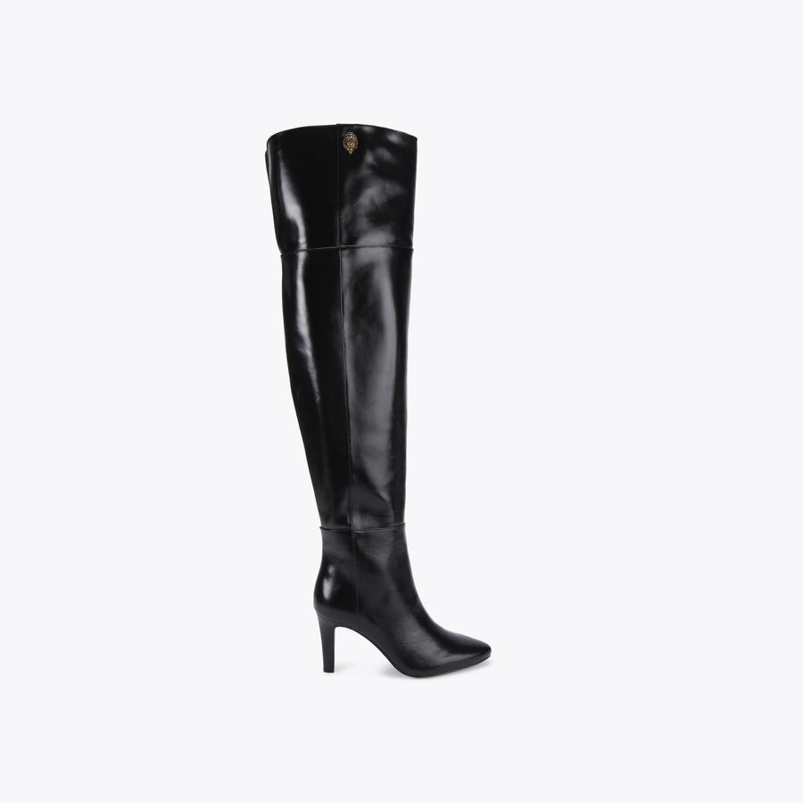 Kurt geiger brown knee high boots best sale