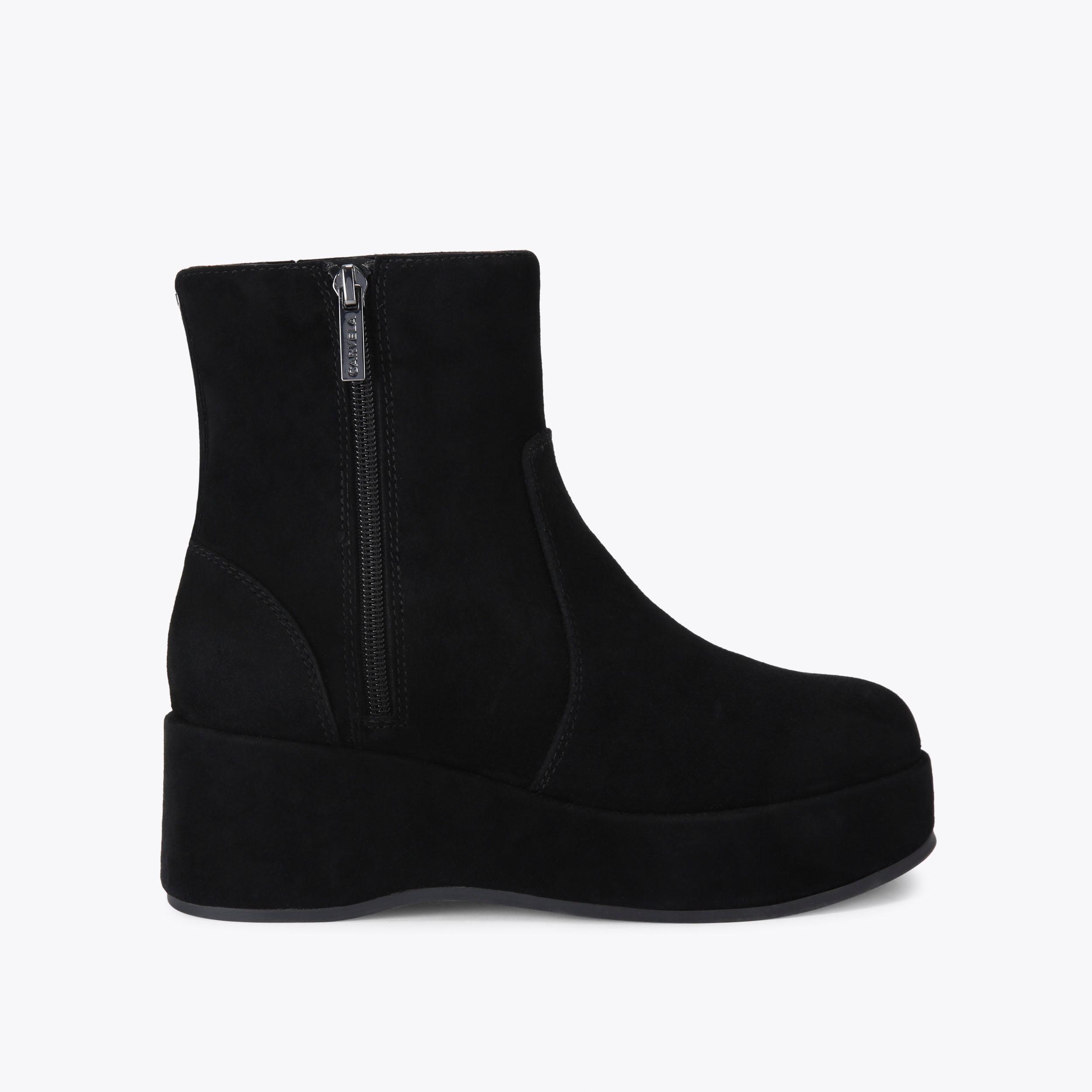 Kurt geiger black suede ankle boots hotsell