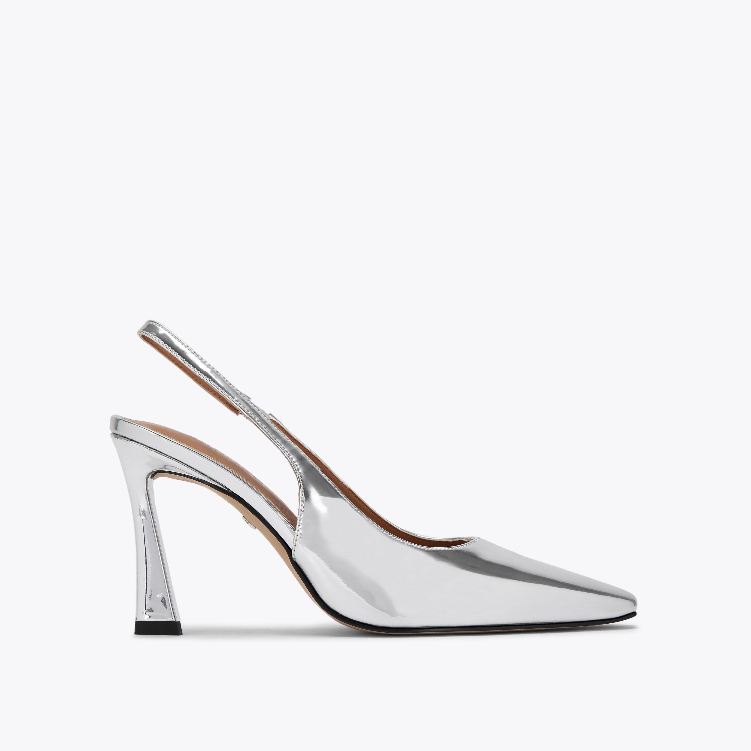 SWEETIE COURT Silver Metallic Court Heel by KG KURT GEIGER