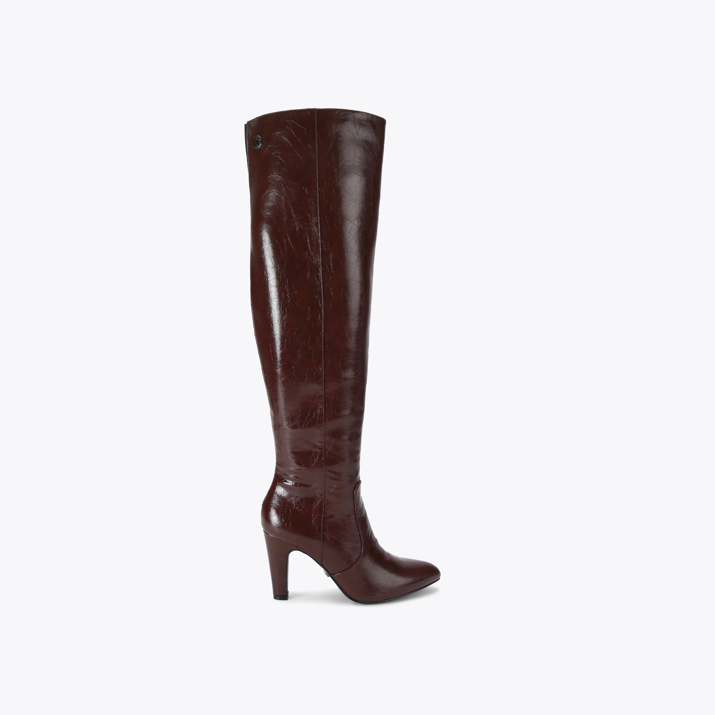 JACKPOT KNEE Dark Brown Knee High Boot by CARVELA