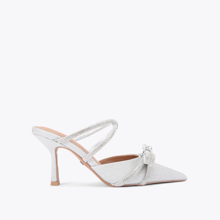 AVERY Silver Mule Heel by KG KURT GEIGER
