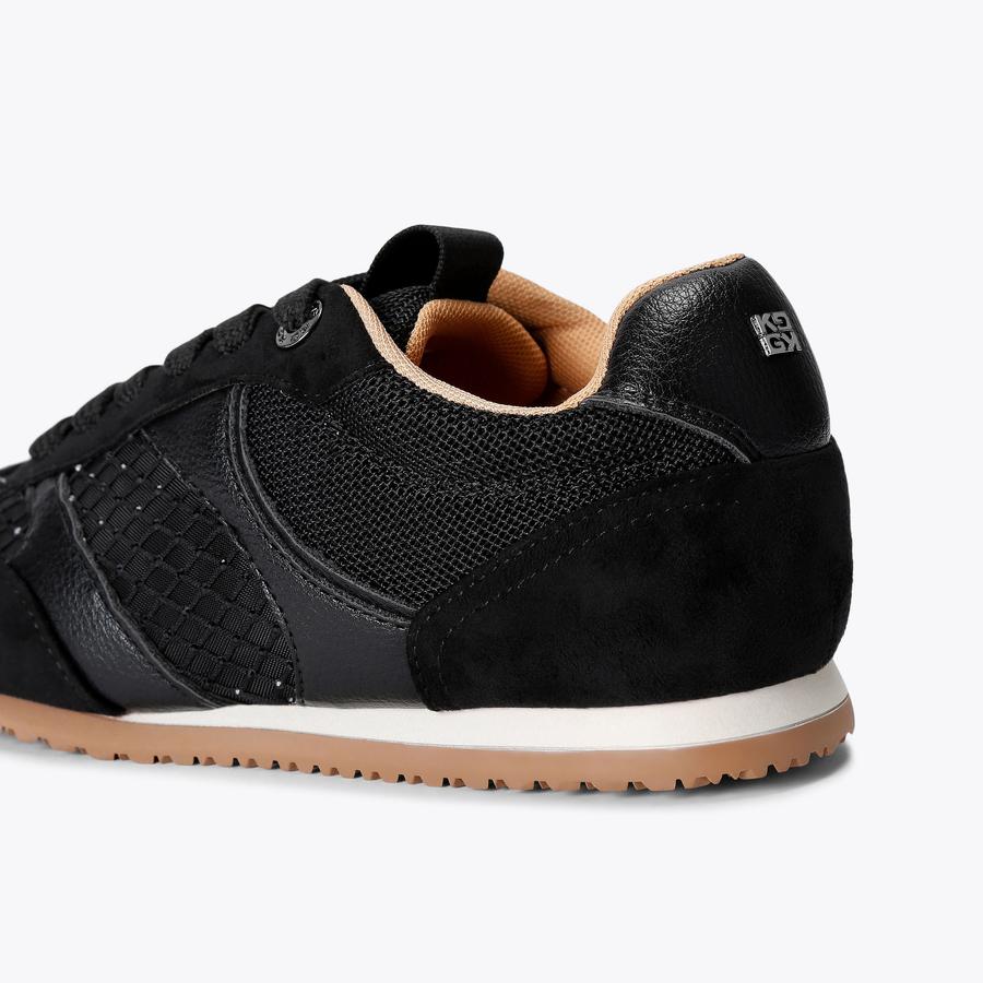 LIKELY Black Crystal Mesh Sneaker by KG KURT GEIGER