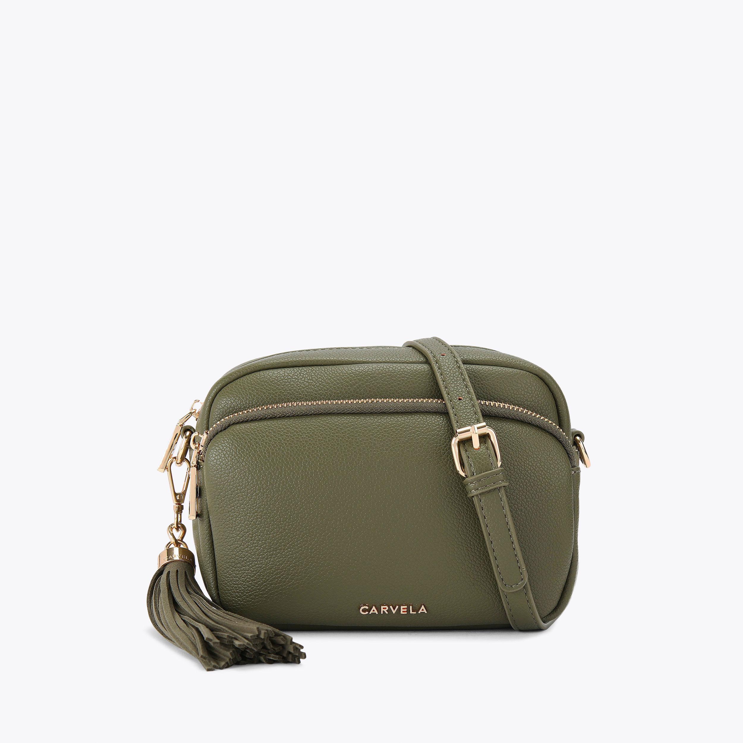 COMO CROSSBODY Camel Cross Body Bag by CARVELA