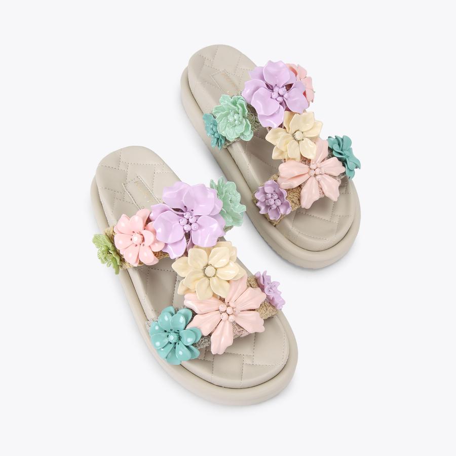ORSON FLOWER Floral Strap Sandal by KURT GEIGER LONDON