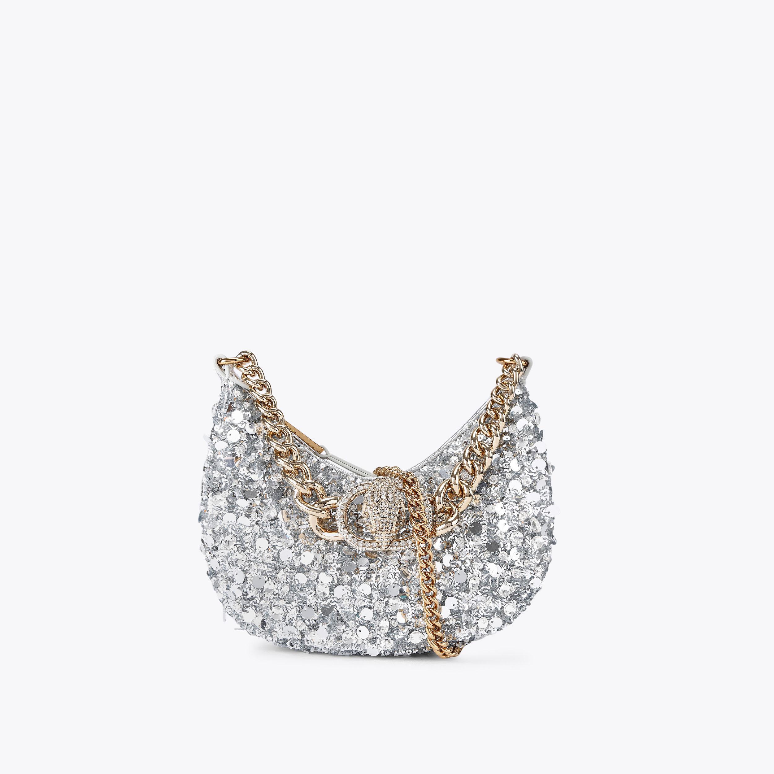 Small Chelsea Chain Hobo Bag - metallics