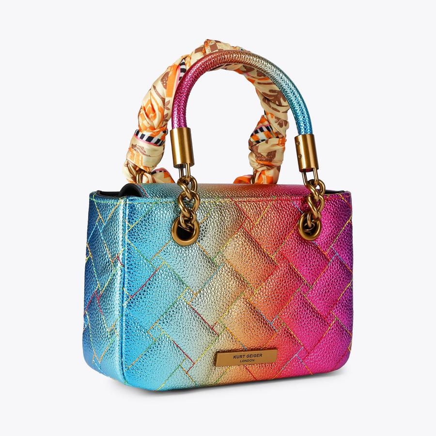 SQ MINI KENSINGTON Ombre Satin Scarf Sunglasses Kensington Bag by