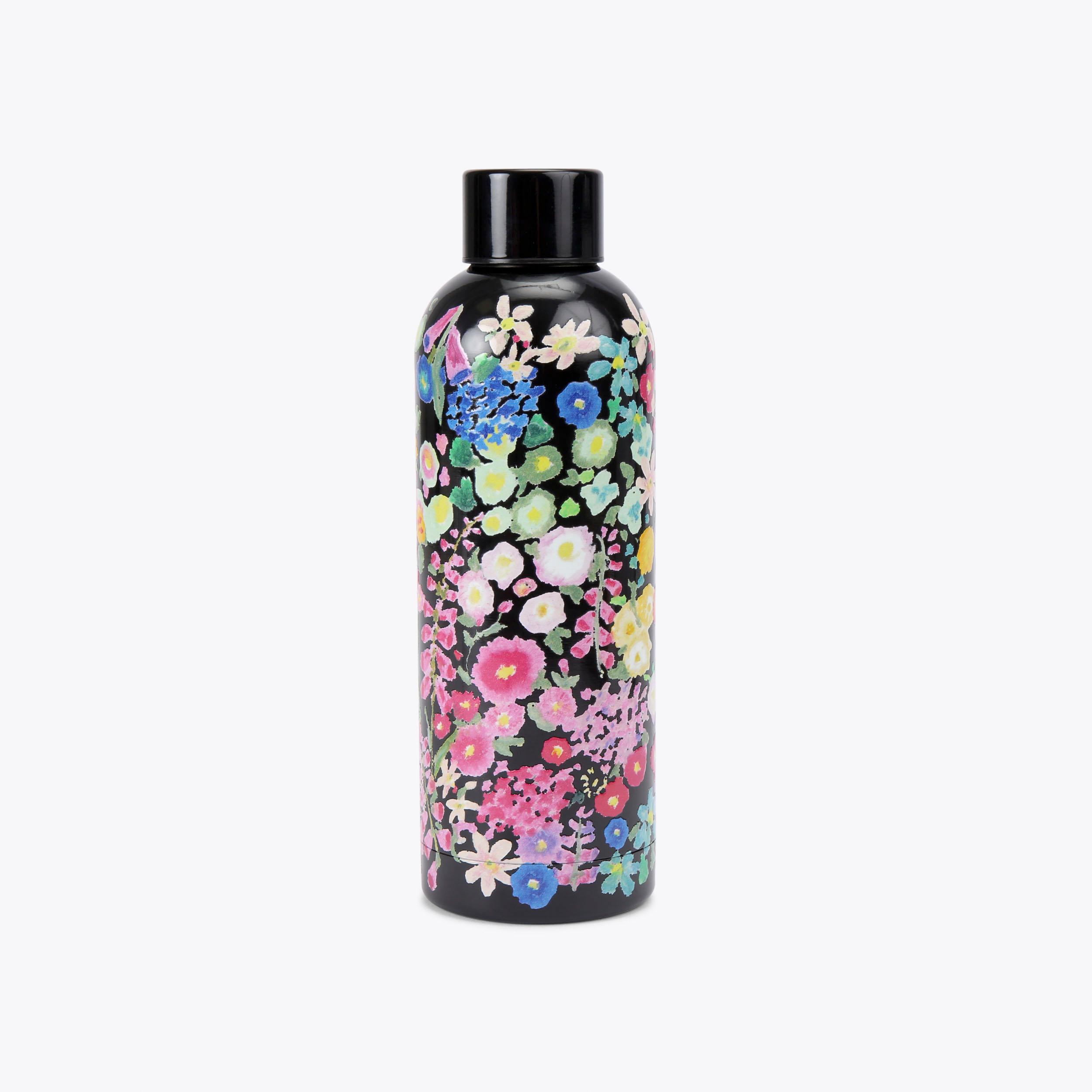 KGL WATER BOTTLE DR Rainbow Floral Water Bottle by KURT