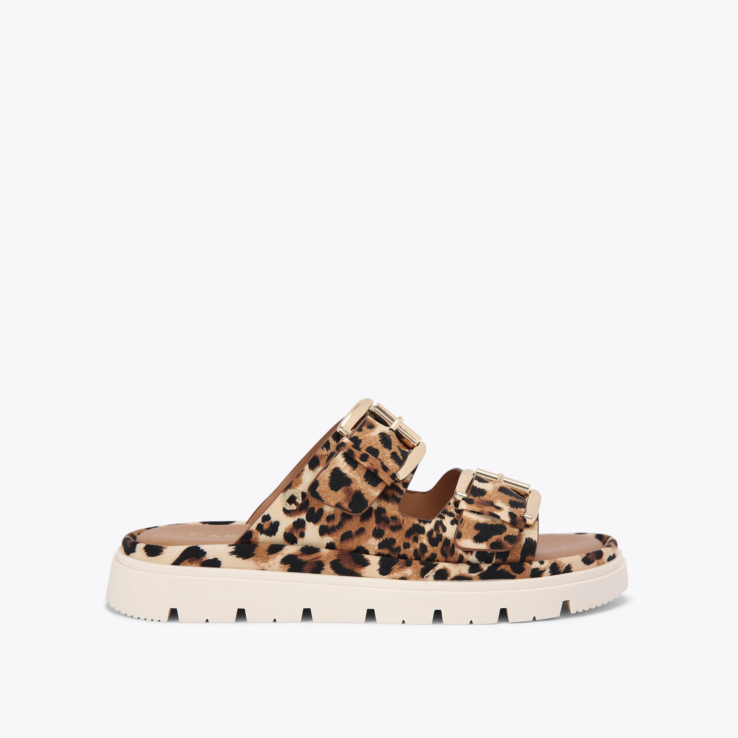 PAVILION Leopard Satin Sandal by CARVELA COMFORT