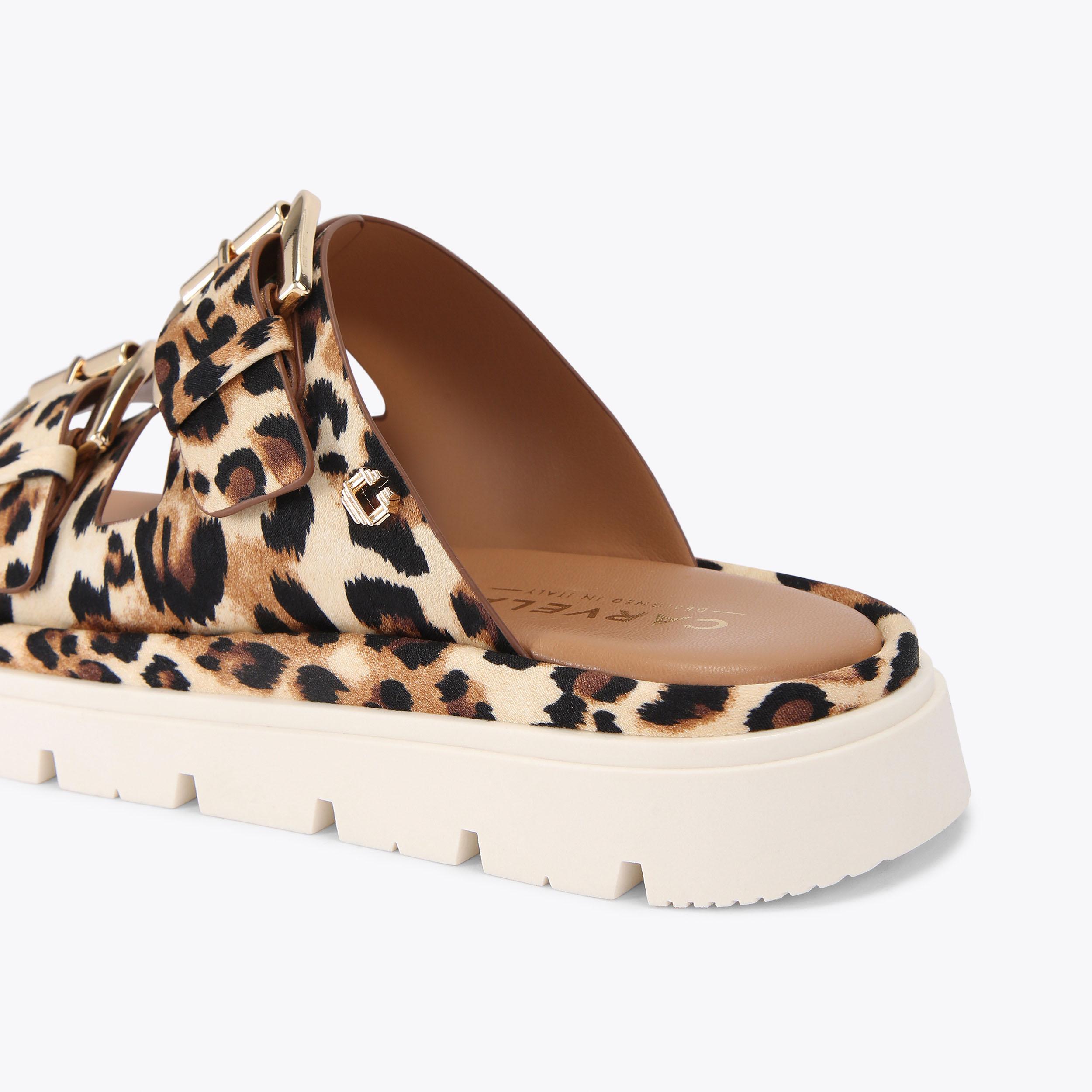 PAVILION Leopard Satin Sandal by CARVELA COMFORT