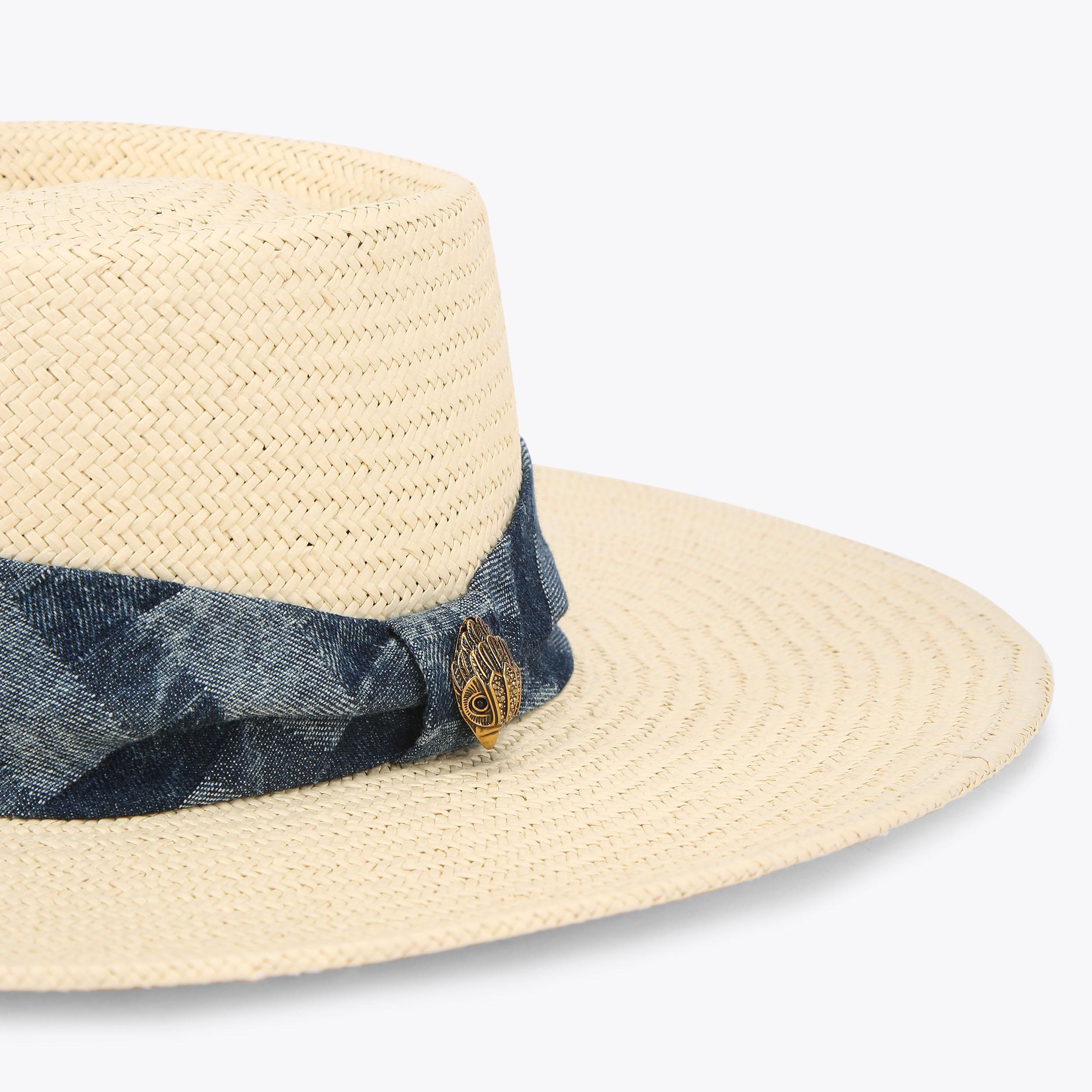 KENSINGTON WIDE BRIM HAT Wide Brim Raffia Hat by KURT GEIGER