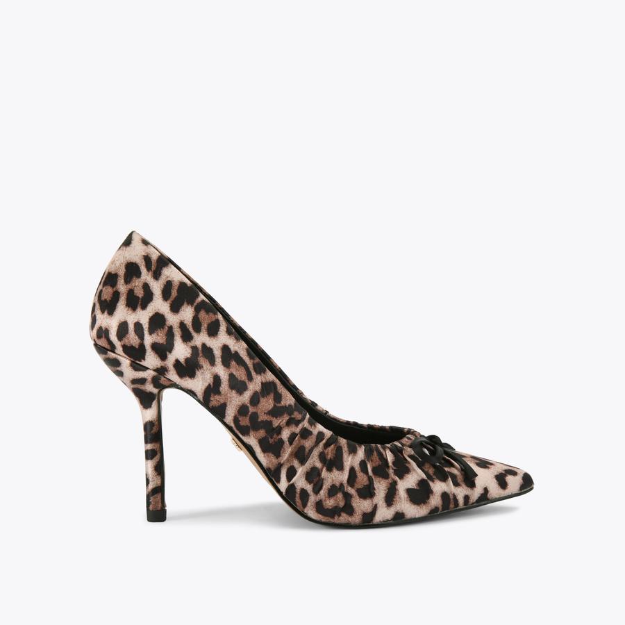 ANNIE Leopard Satin Heel by KG KURT GEIGER