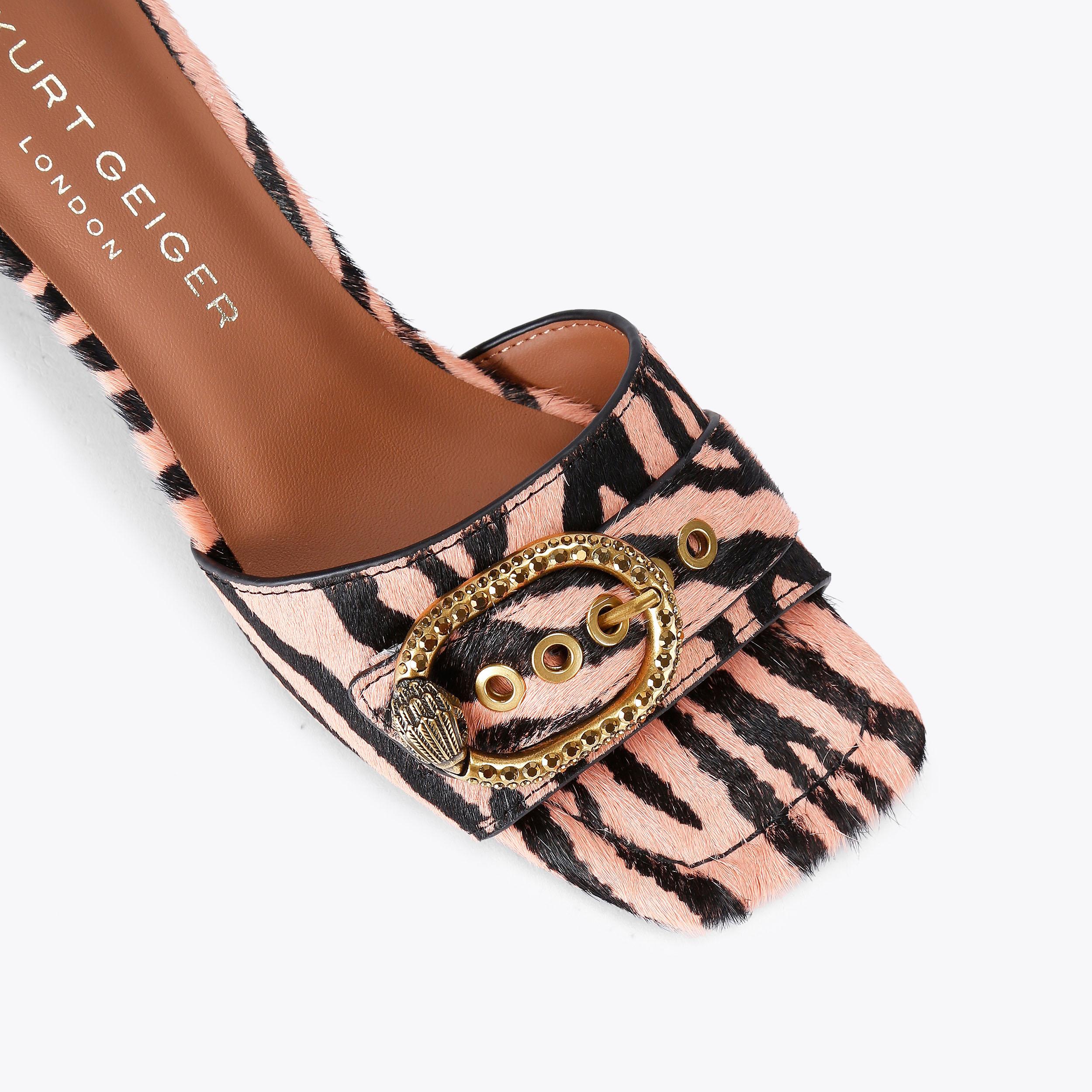 Mayfair Velvet High Heel Mule Sandals