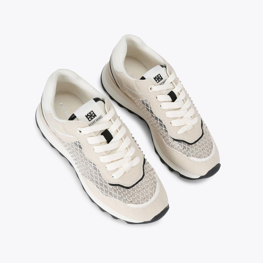 靴 AnneCoguine KENSINGTON SNEAKER Floral Beaded Sneaker by KURT GEIGER LONDON