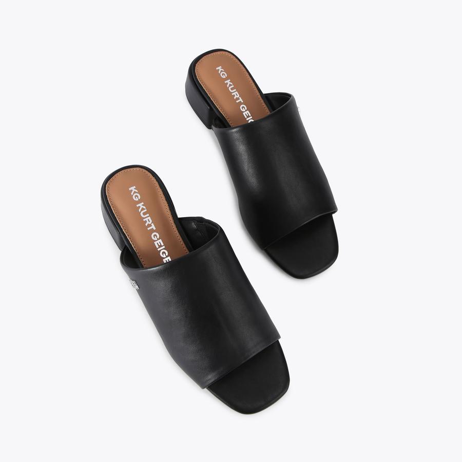 PAMELA Black Mule Heel by KG KURT GEIGER