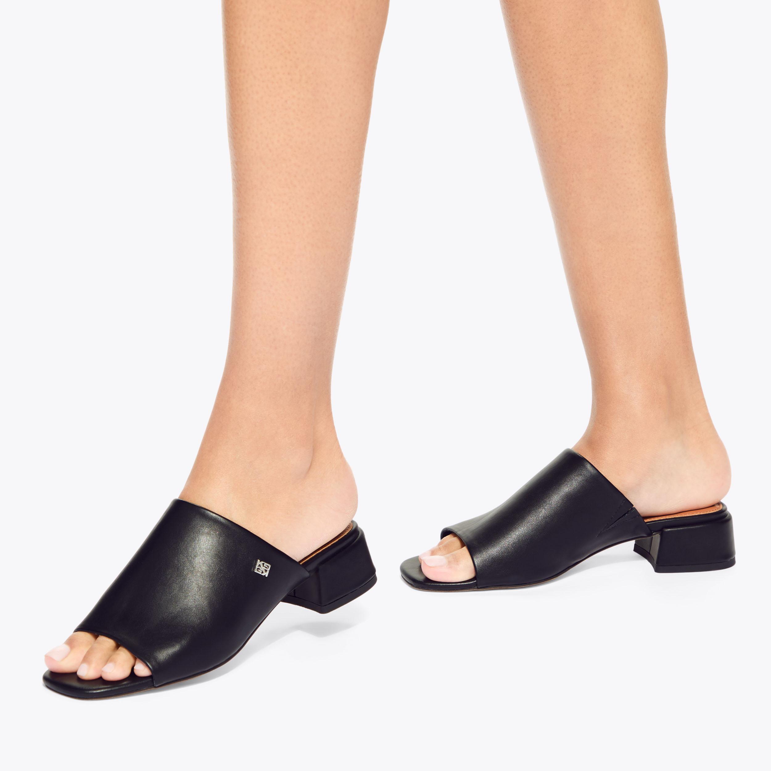PAMELA Black Mule Heel by KG KURT GEIGER