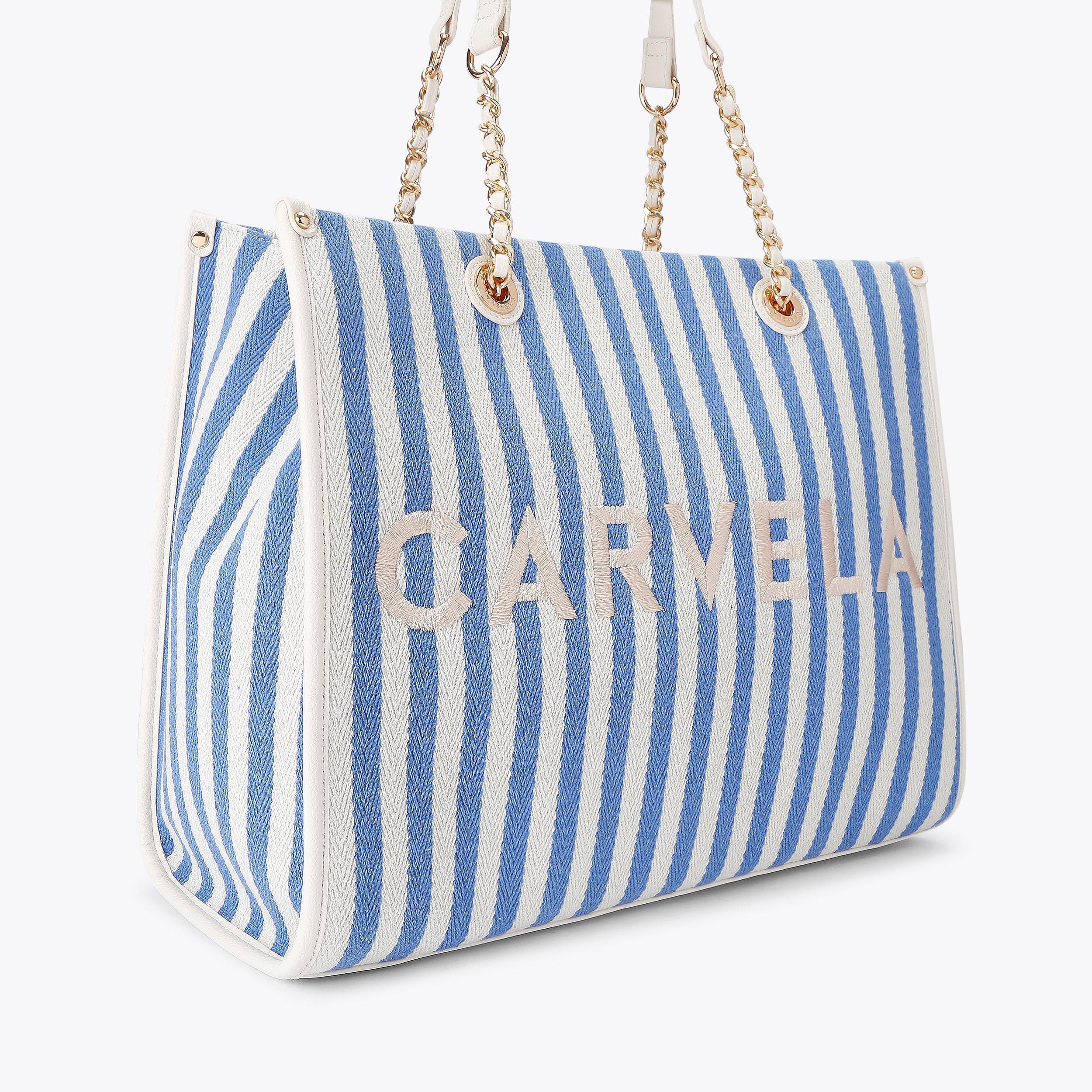 Sorrento Stripe Splice Beach Bag