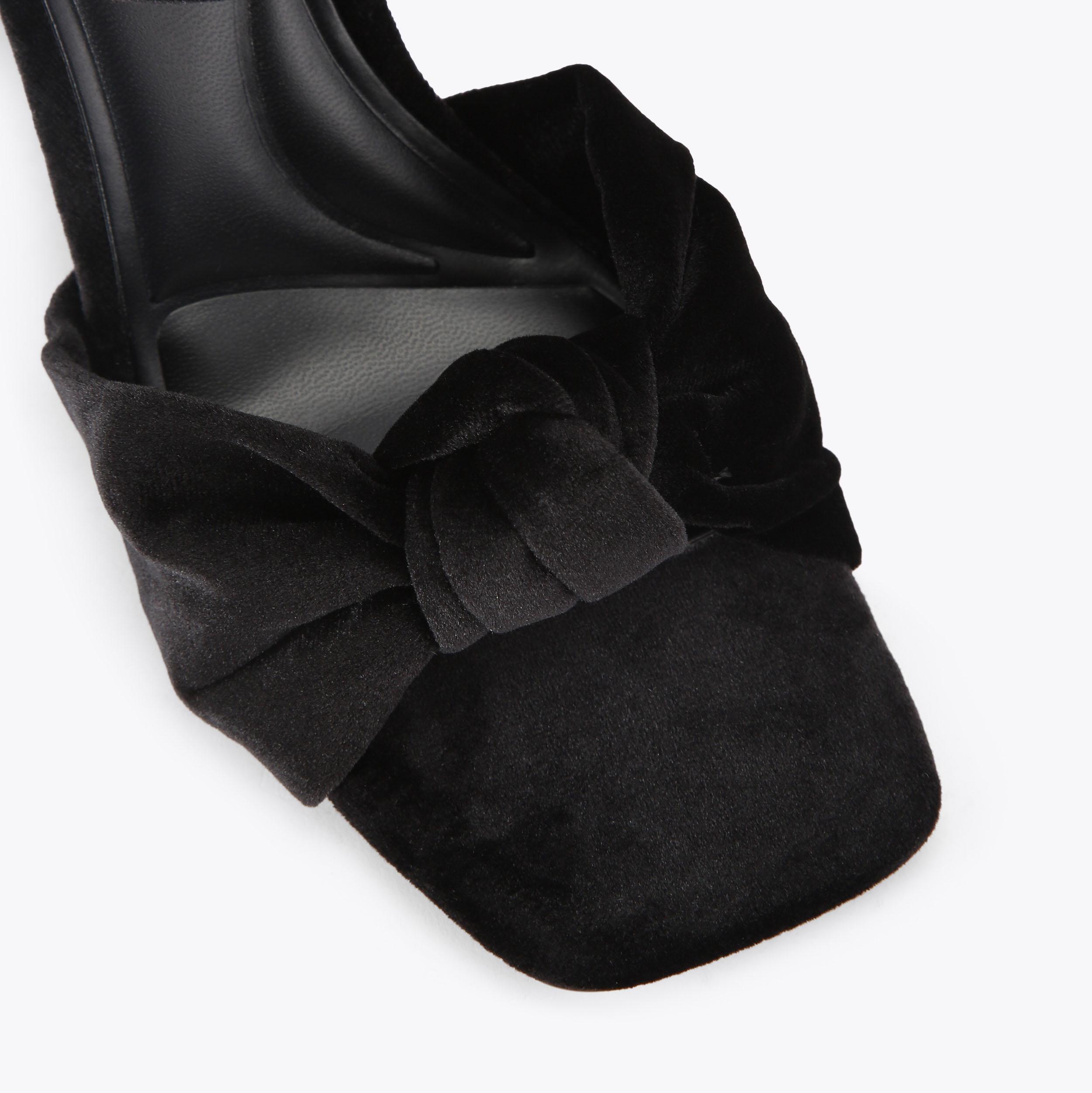 SIGNET Black Velvet Heel by KG KURT GEIGER