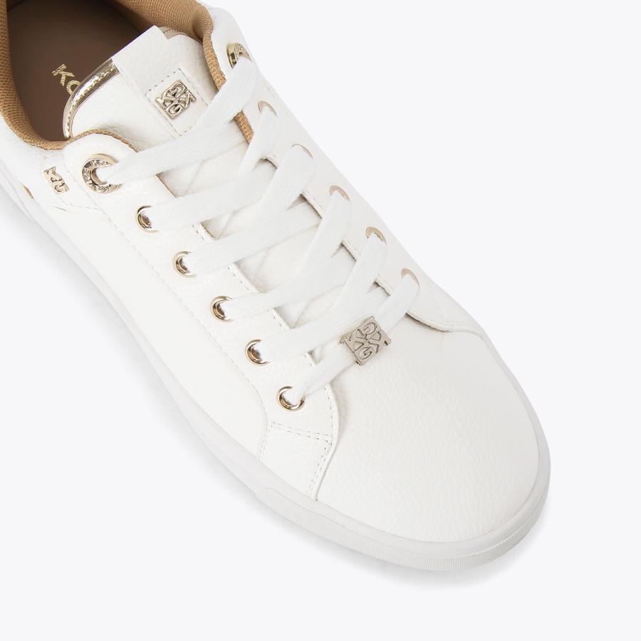 LILLIAN2 White Textured Sneaker by KG KURT GEIGER