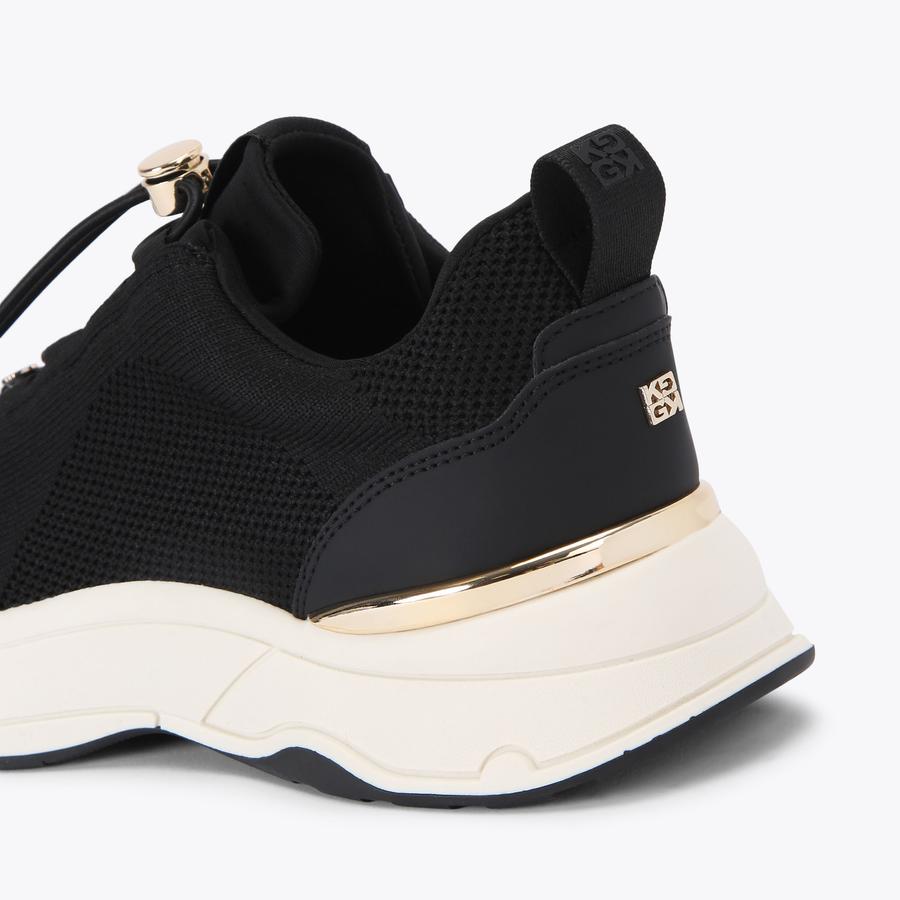 LINK TOGGLE Black Knitted Sneaker by KG KURT GEIGER