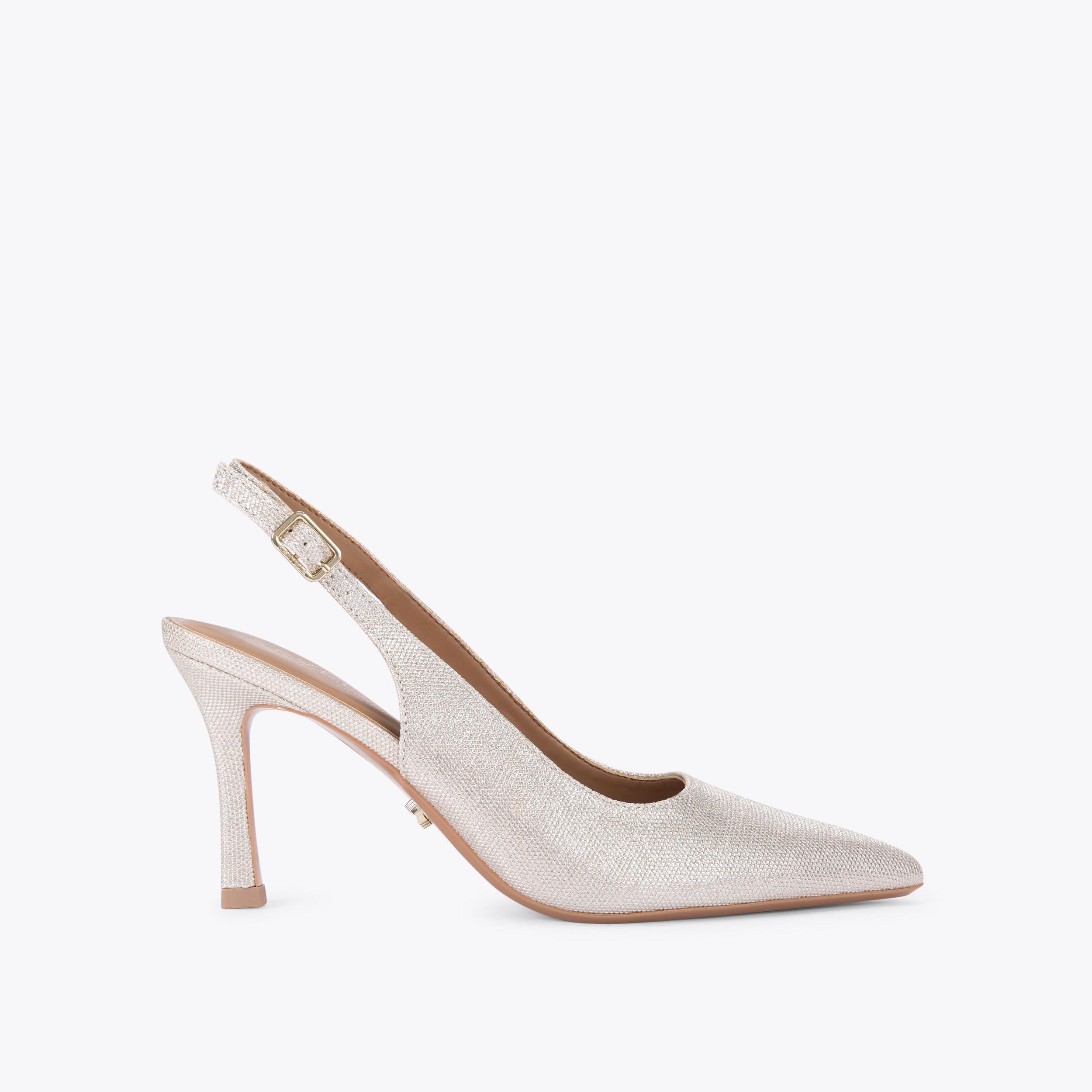 CORLETTA SLING COURT Bone Leather Alternative Sling Back