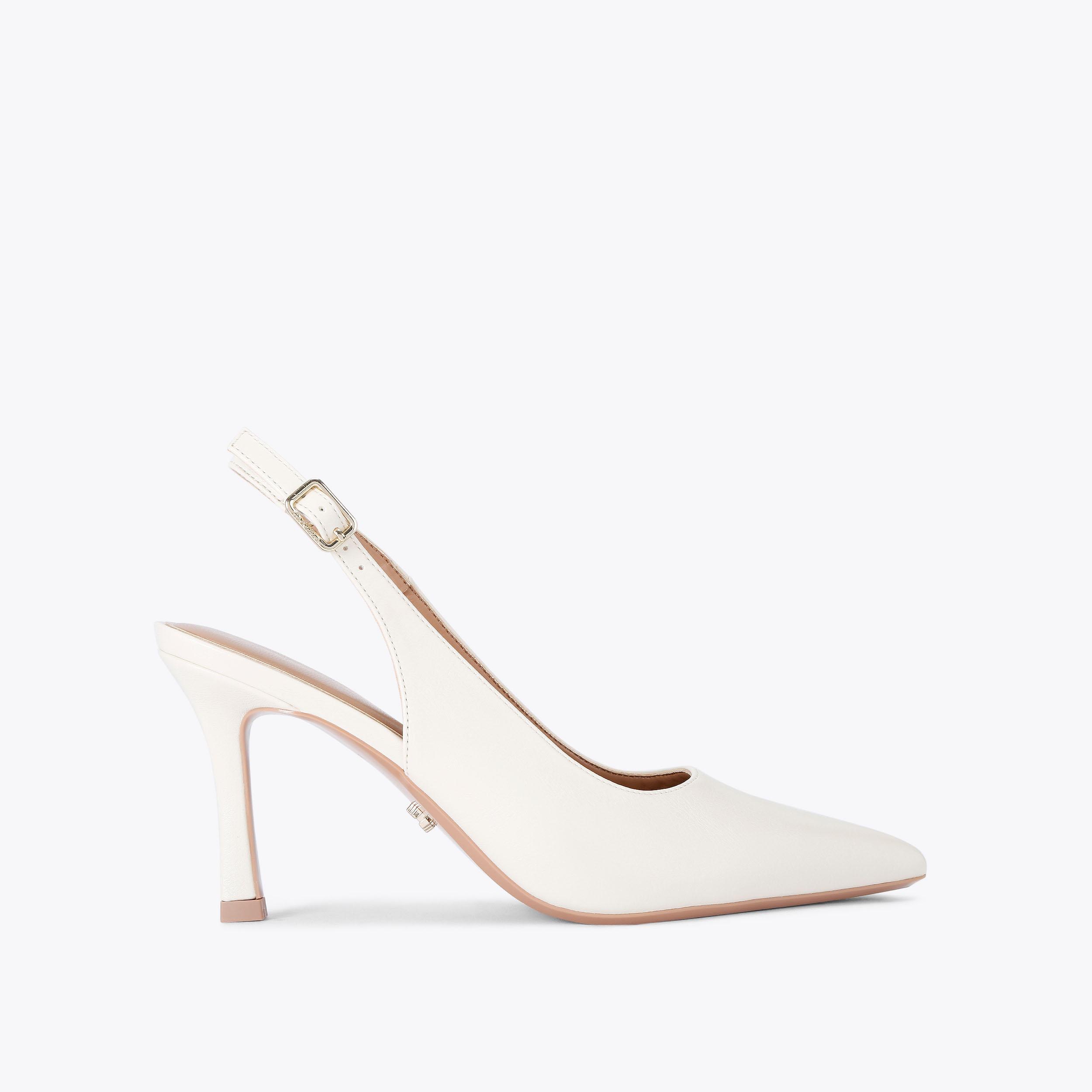 CORLETTA SLING COURT Fabric Champagne Slingback Heel by CARVELA CORLETTA SLING COURT Fabric Champagne Slingback Heel by CARVELA