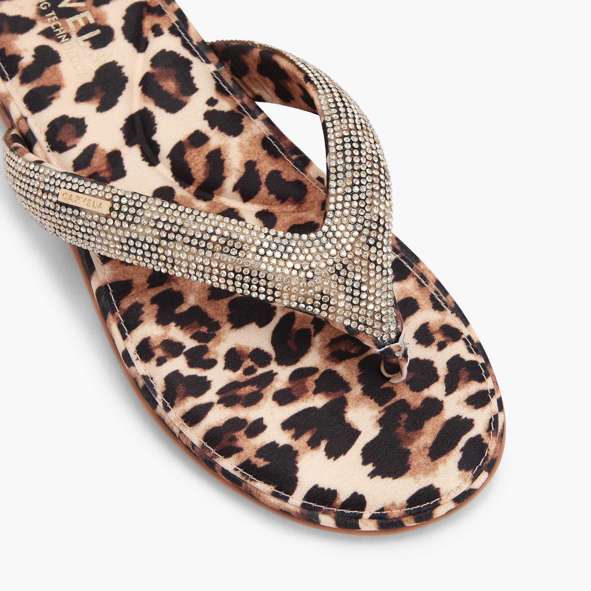 Carvela Kurt Geiger Leopard Sandals CARVELA Skipper Snake Print
