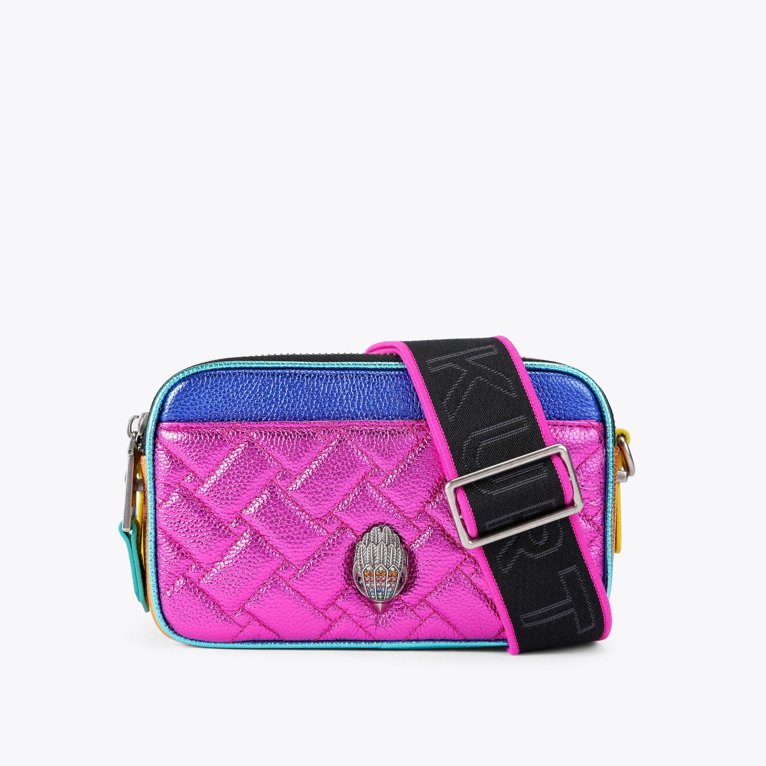 2ZIP KENSINGTON CAMERA Fuchsia Metallic Camera Bag by KURT
