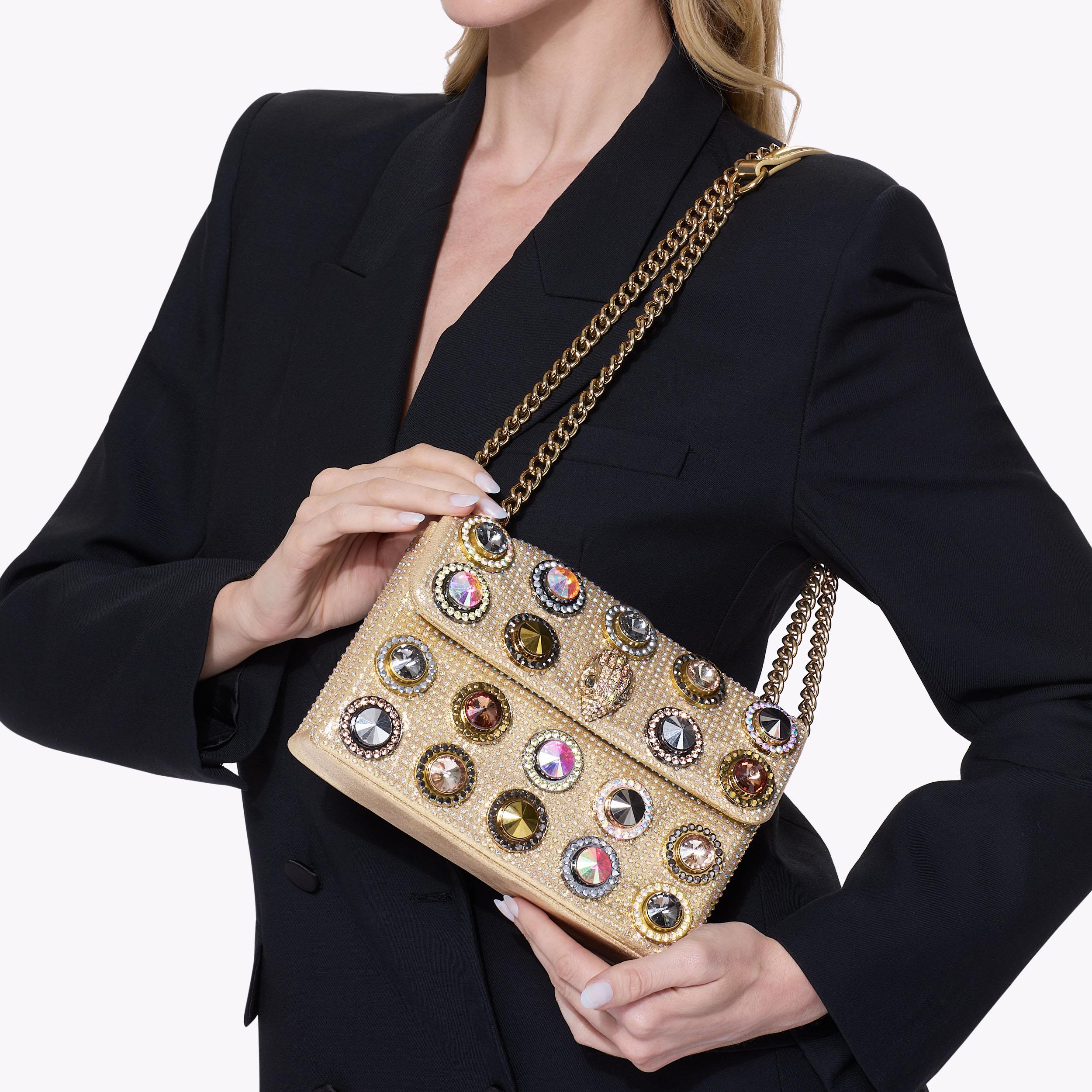 MD KENSINGTON OCTAVIA Gold Metallic Iridescent Mini Bag by KURT GEIGER ...