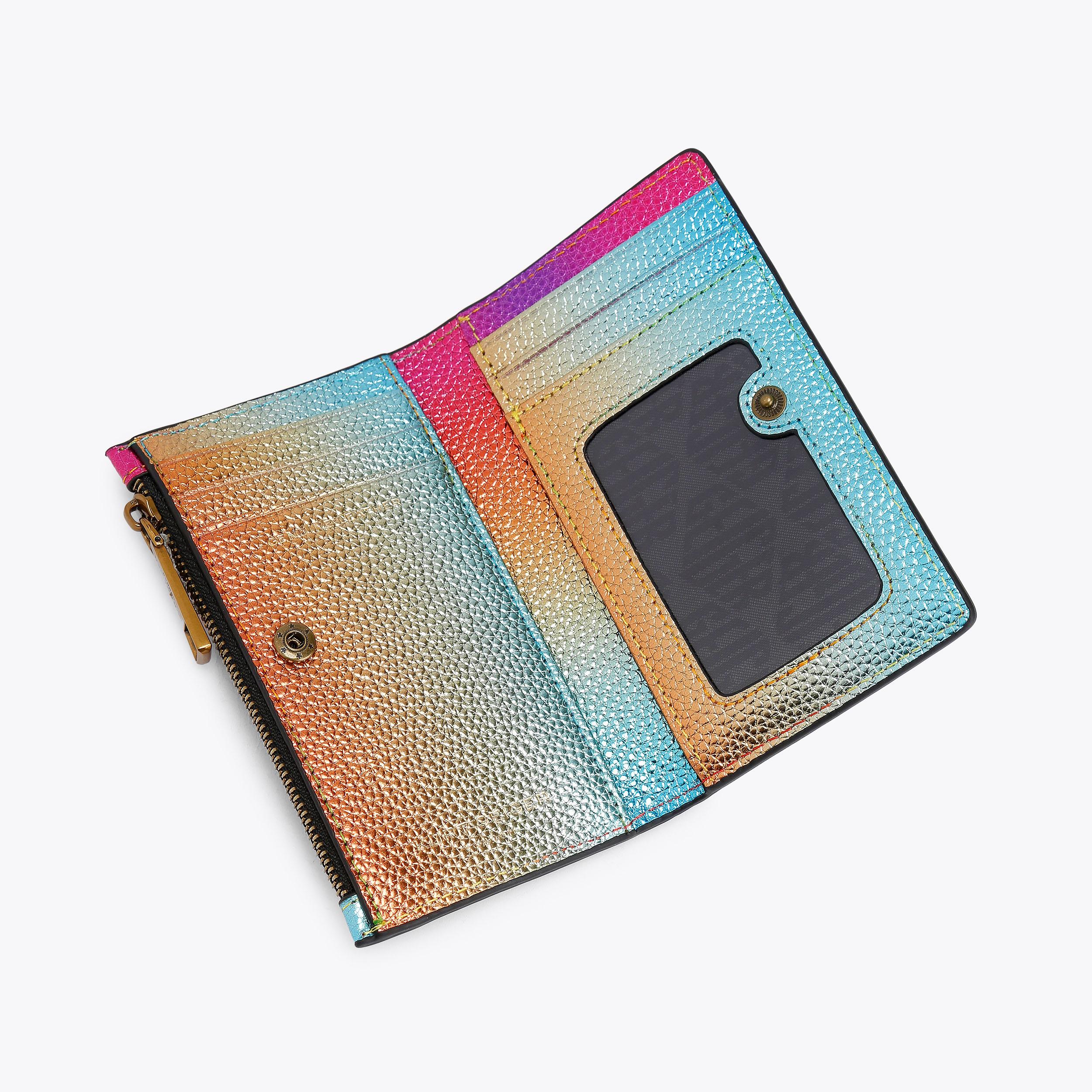 KENSINGTON BIFOLD WALLET Ombre Metallic Bifold Wallet by Kurt Geiger London