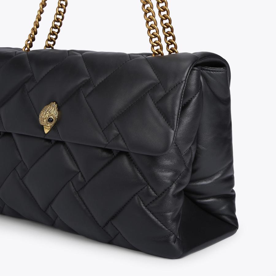 KENSINGTON SOFT XXL BAG Black Quilted Extra Large Soft Kensington Bag by KURT GEIGER LONDON