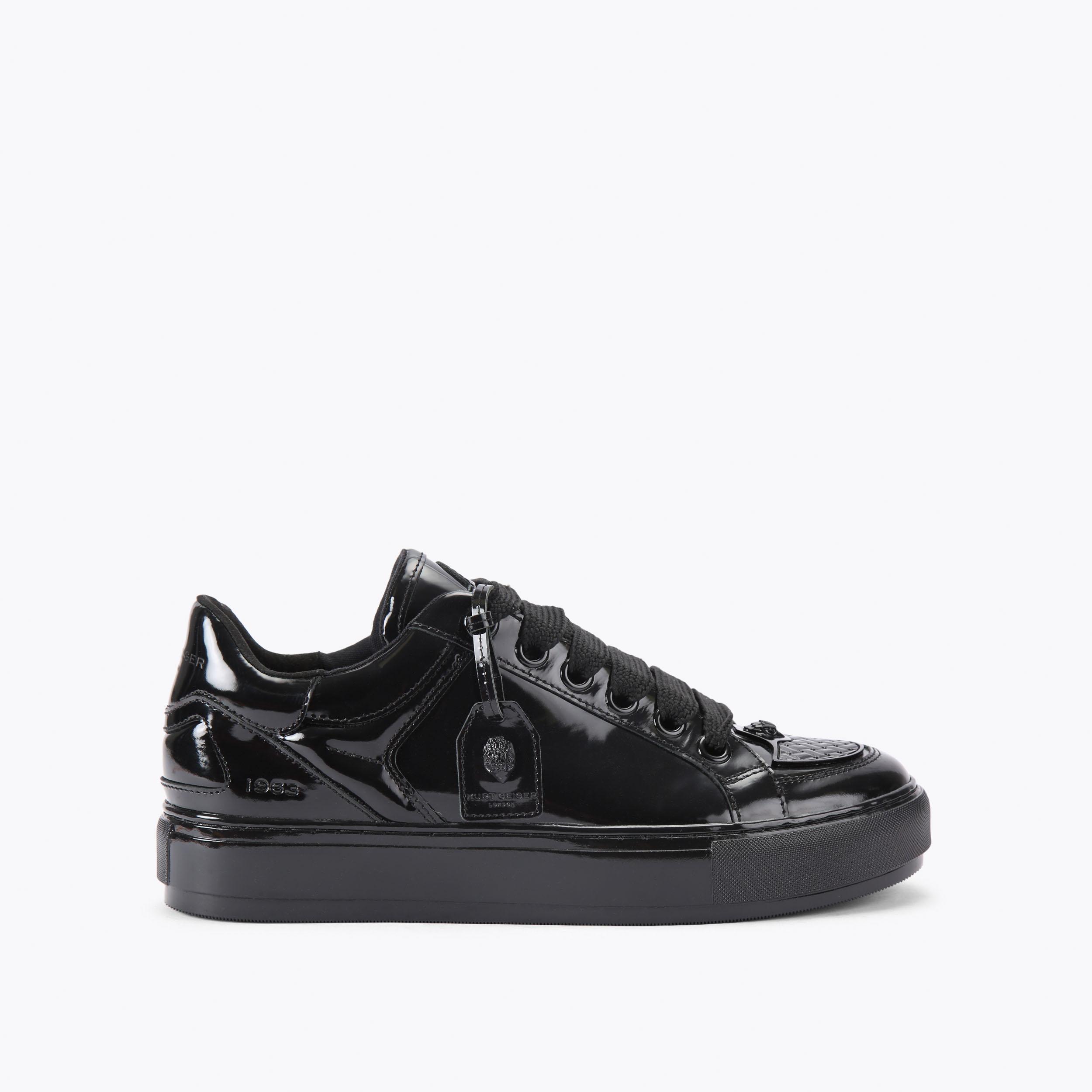 SOUTHBANK TAG SNEAKER Black Leather Sneaker by KURT GEIGER  display picture 1