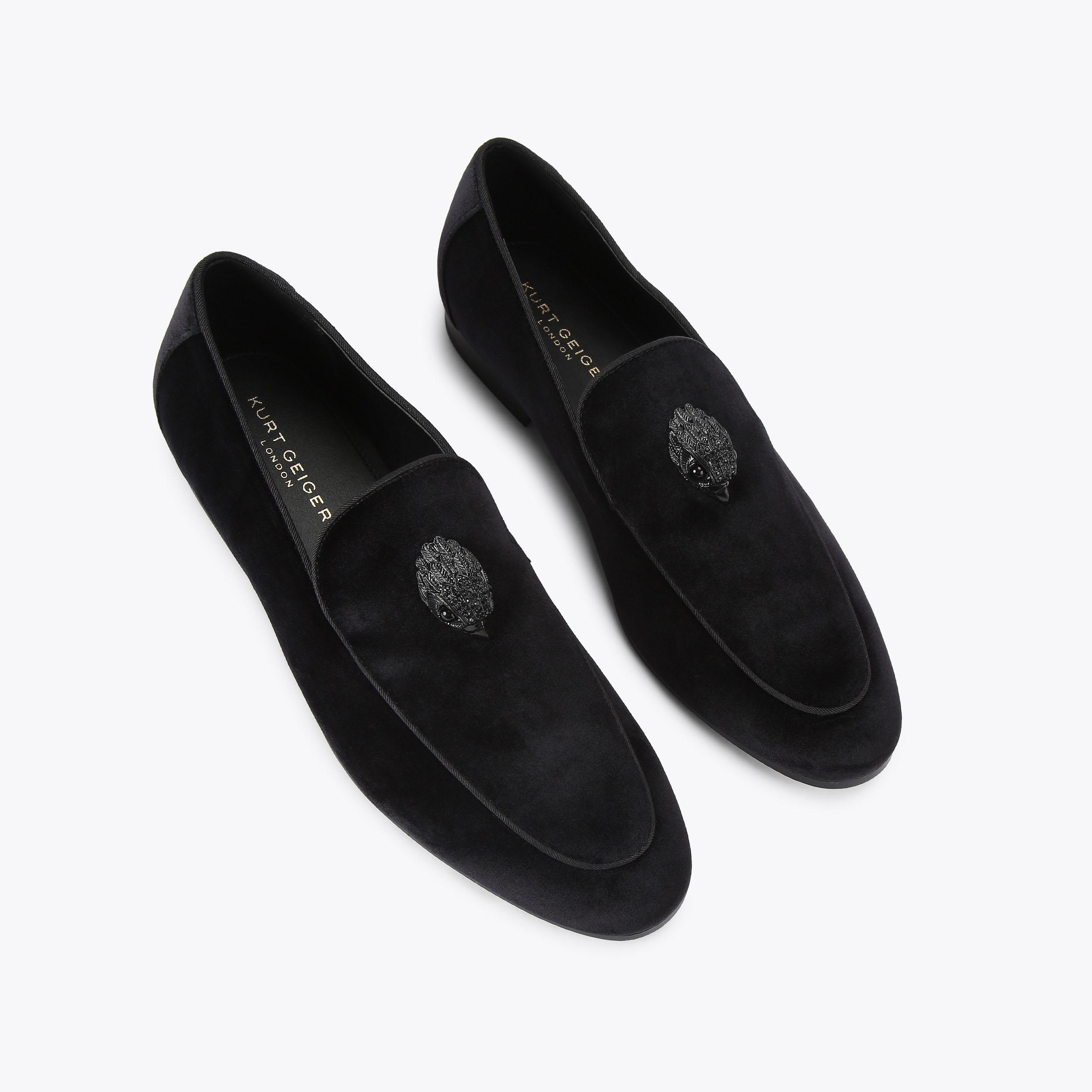 Kurt Geiger London Hugh Venetian Loafer Black Velvet Men\'s US 10, EU 43 HUGH 2 LOAFER Black Velvet Slip On Loafer by KURT GEIGER LONDON main image 3