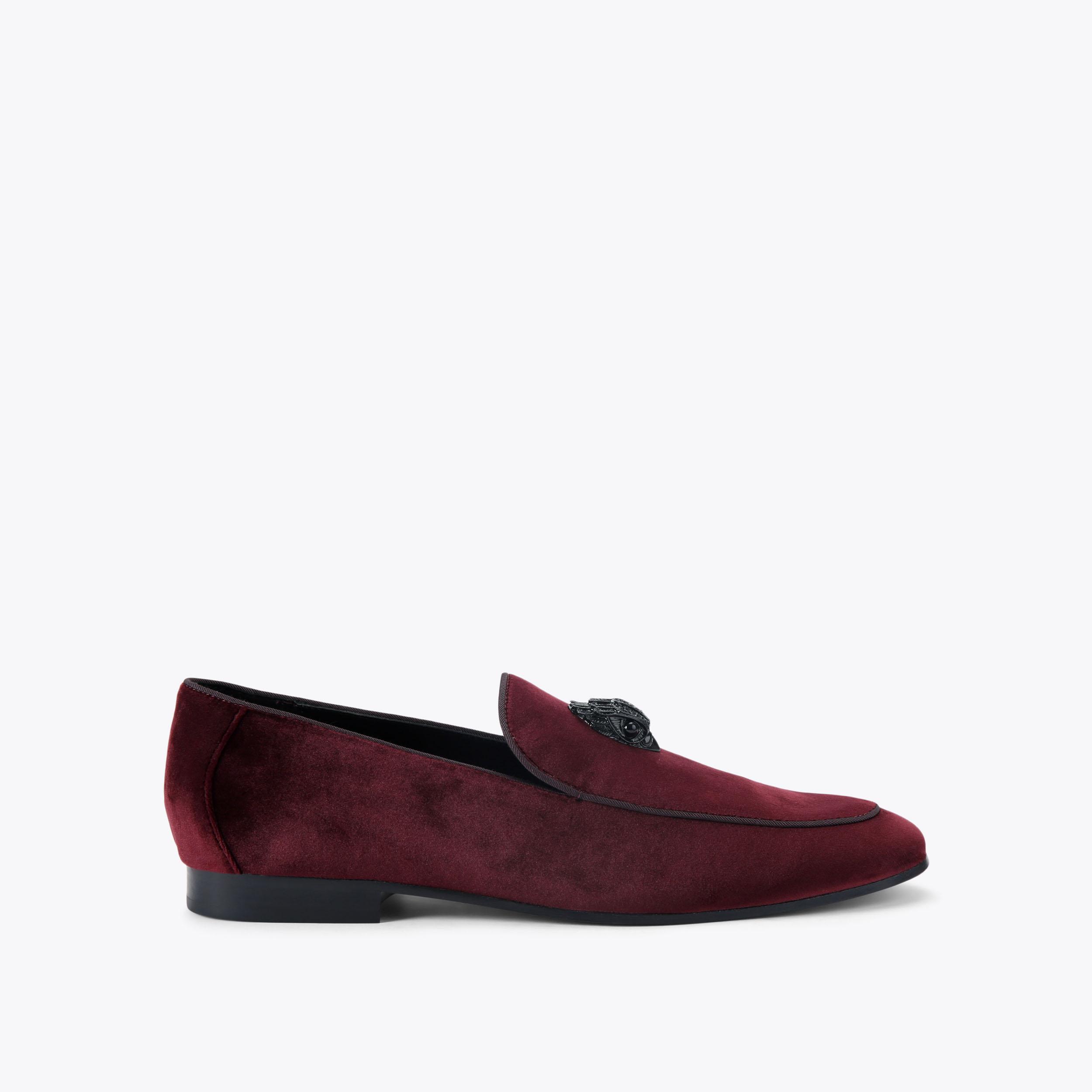 Kurt Geiger Henry Brown Tassel Quilted Velvet Handmade Loafers - Size 9 - New BEDFORD TASSEL LOAFER Navy Velvet Flat Formal Shoe by KURT  main image 2