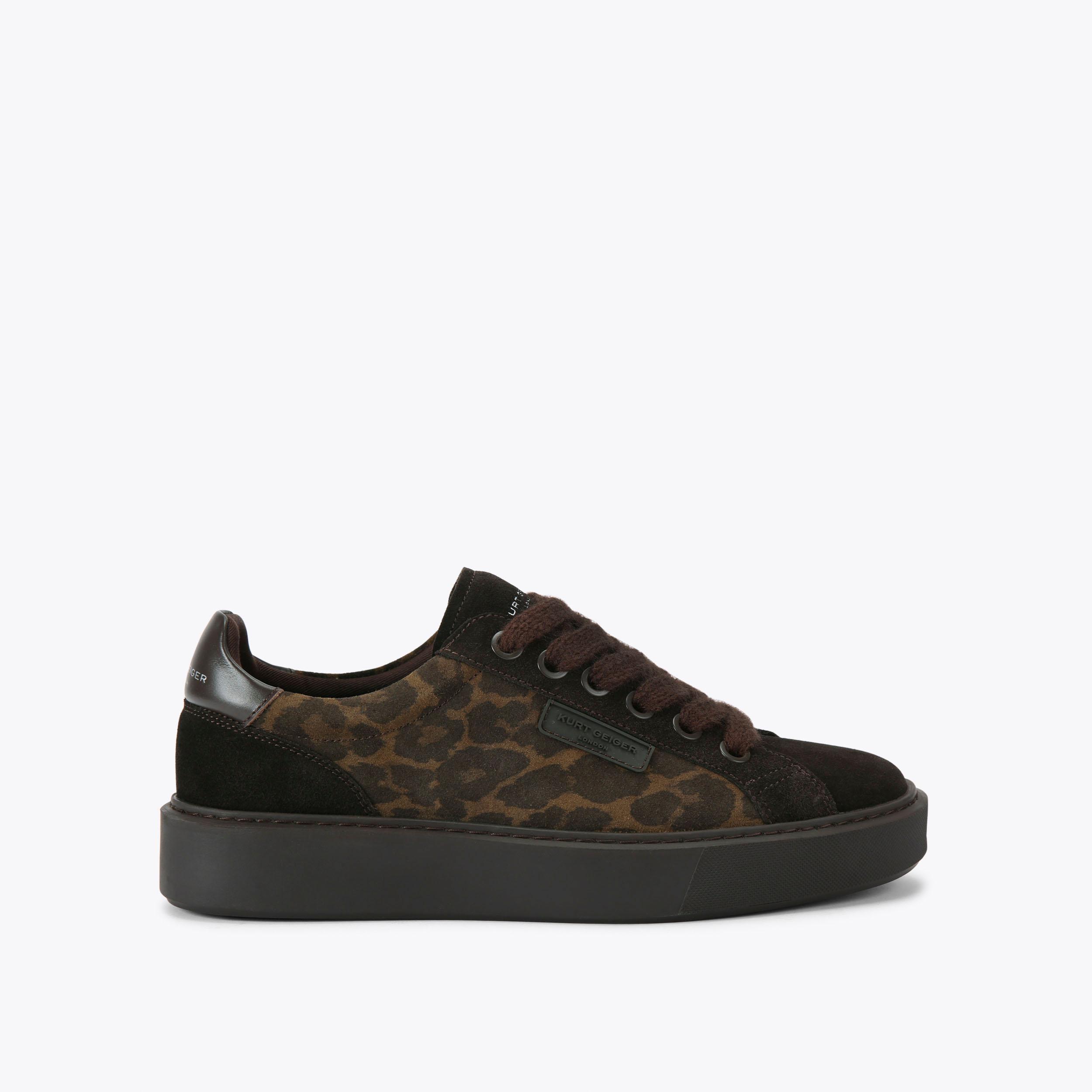kurobee L ALBION SNEAKER Black Leather Lace Up Sneakers by KURT GEIGER