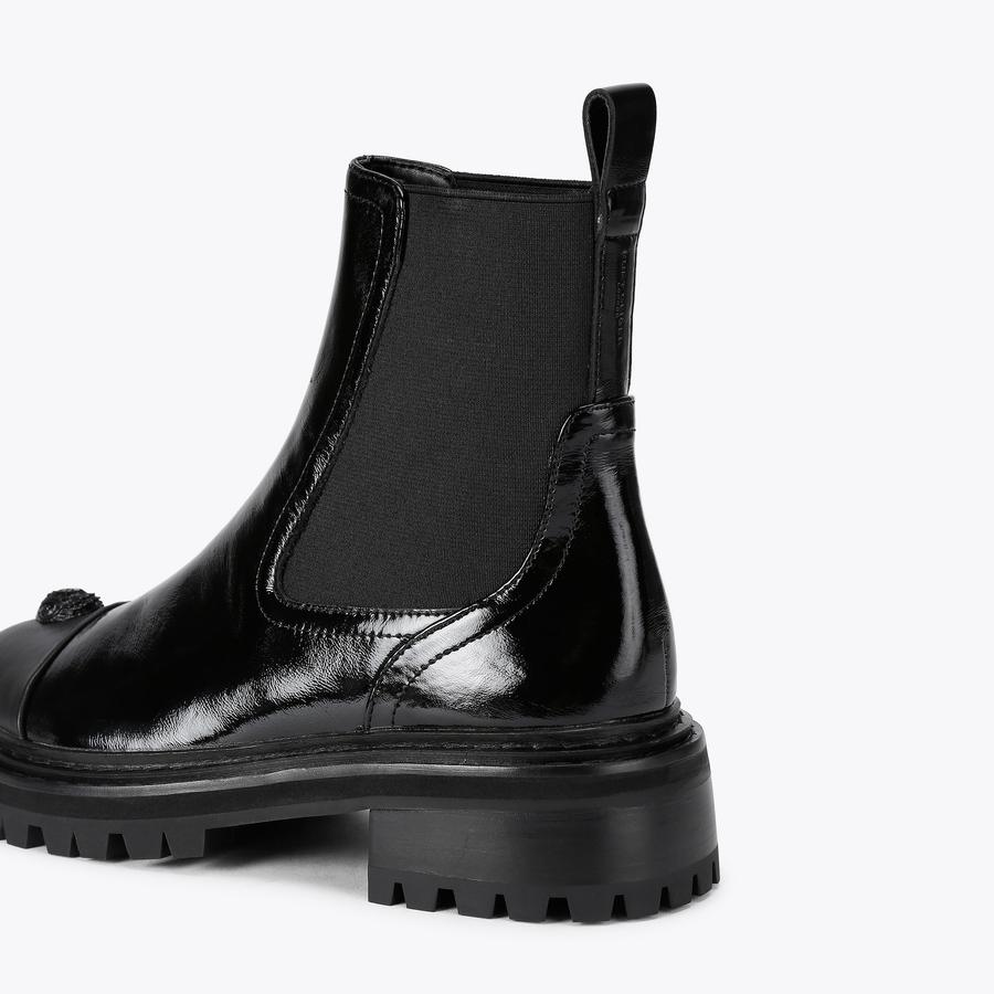 SLOANE CHELSEA BOOT Black Patent Chelsea Boot by KURT GEIGER  display picture 2