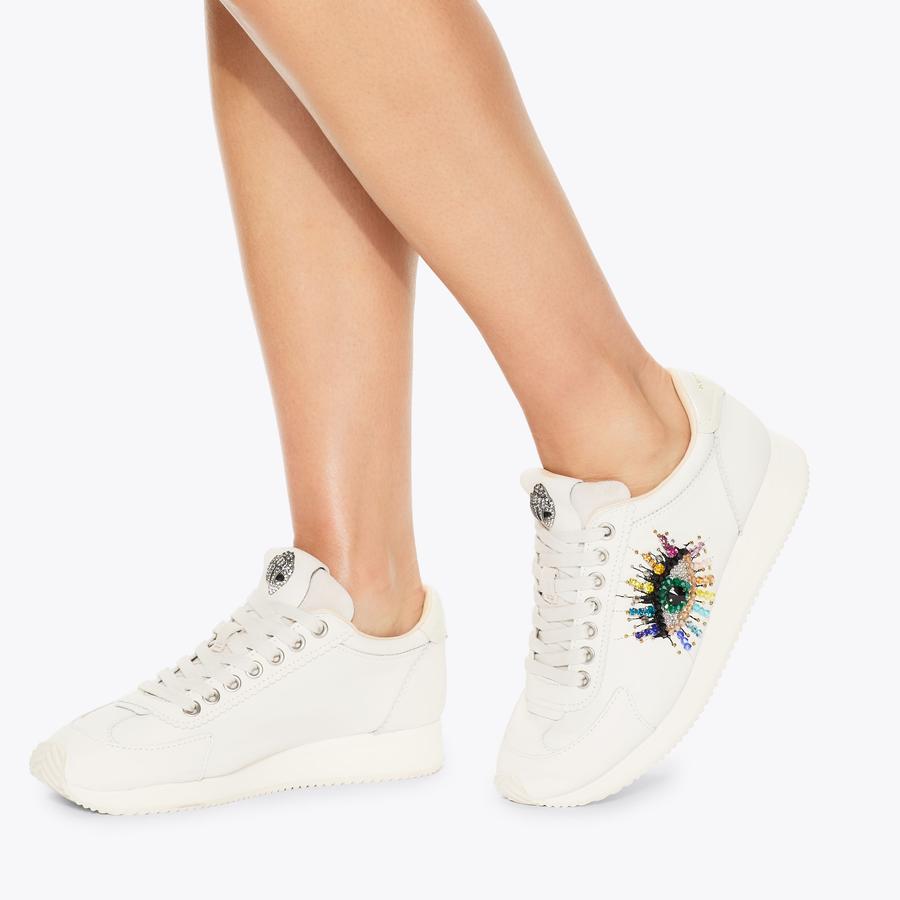 ISLINGTON PUMP EYE White Eye Crystal Sneaker by KURT GEIGER LONDON