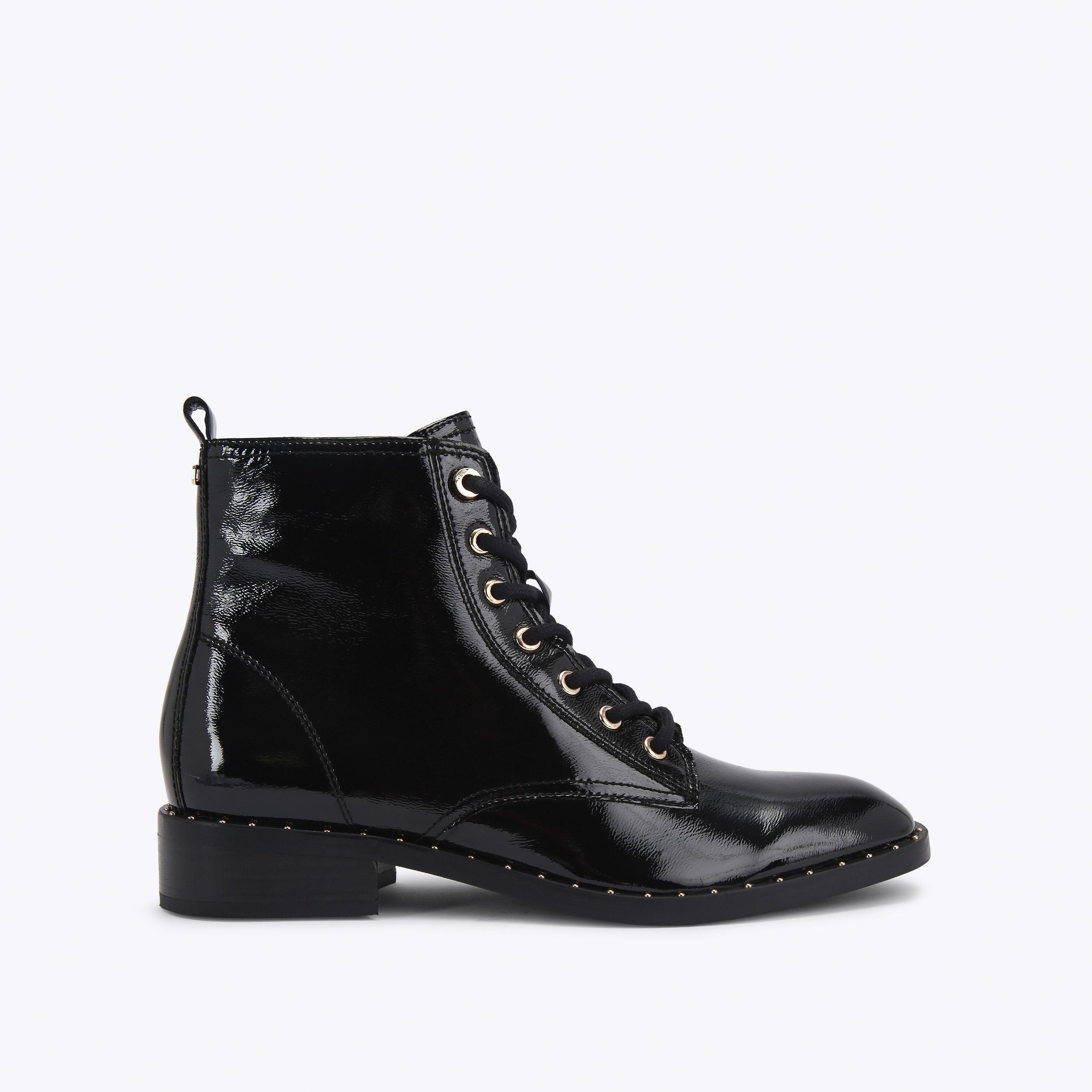 STUDIO SPIKE Black Patent Leather Boot by CARVELA