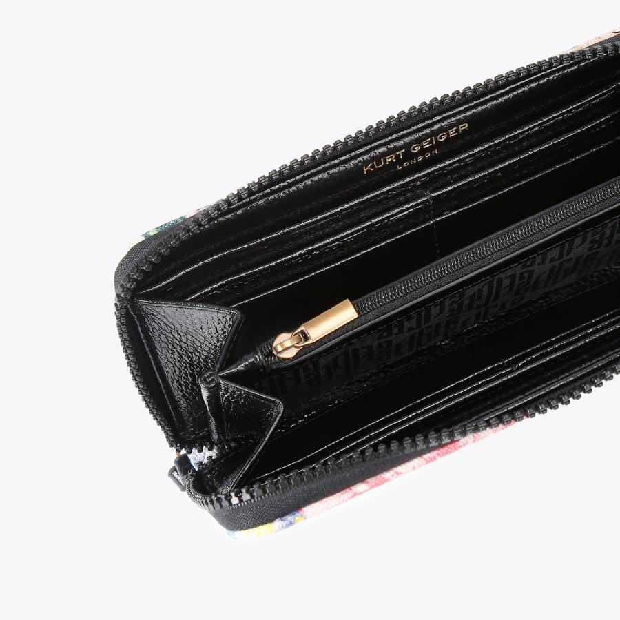 SOUTHBANK ZIP AROUND W Floral Zip Wallet by Kurt Geiger London