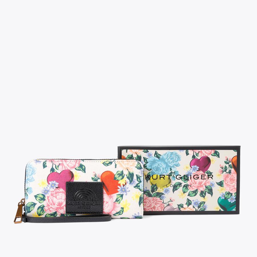 SOUTHBANK ZIP AROUND W Floral Zip Wallet by Kurt Geiger London