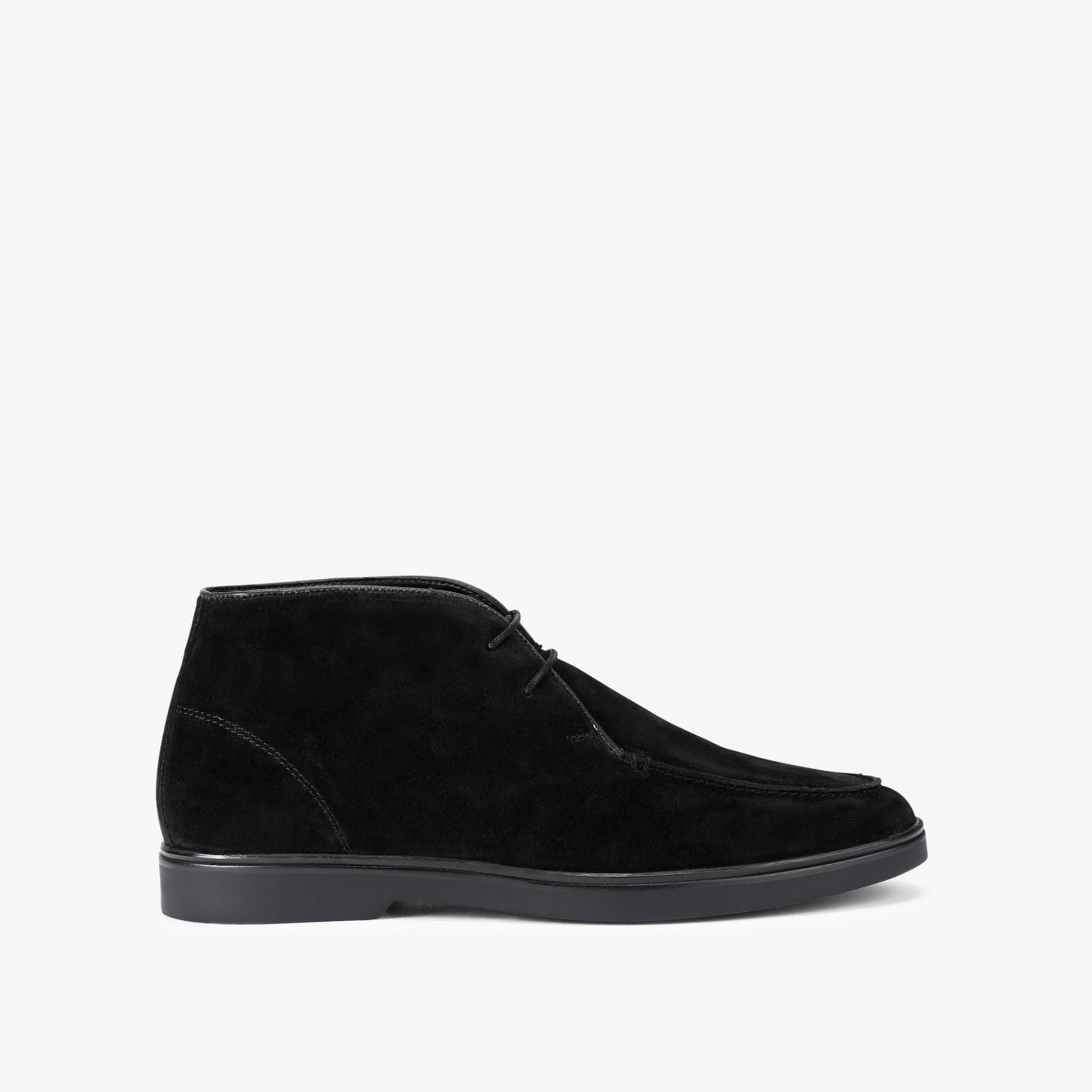 RICHIE Black Suede Leather Boot by KG KURT GEIGER