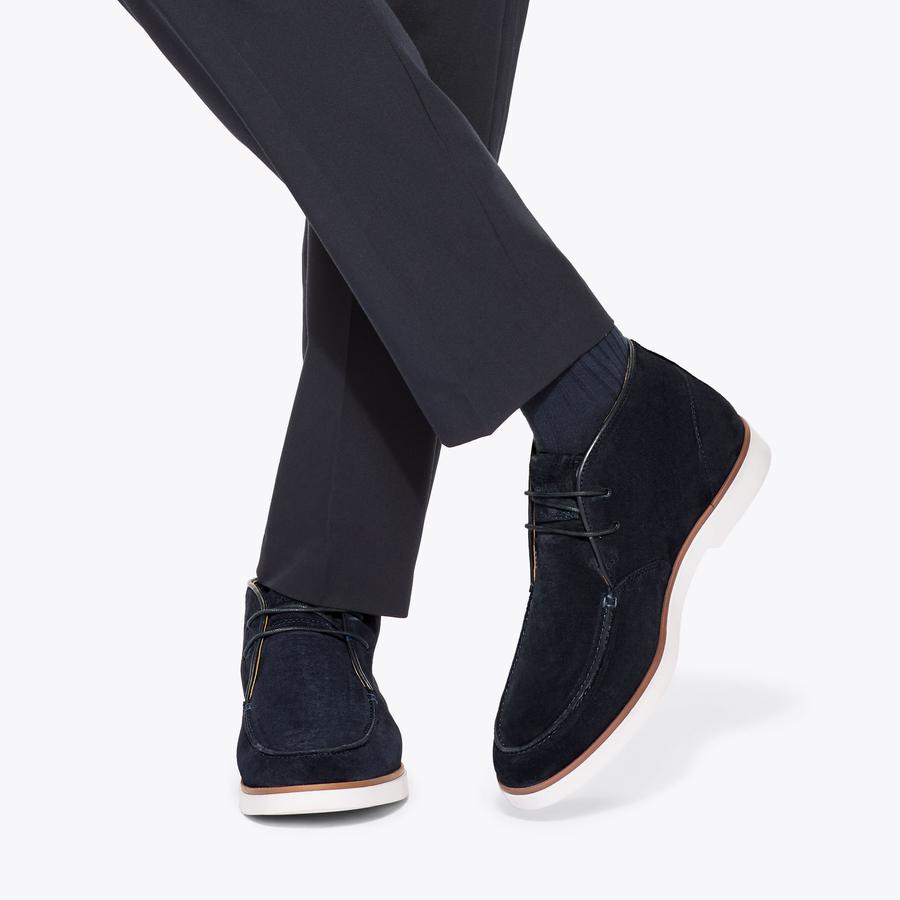 RICHIE Navy Suede Chukka Boot by KG KURT GEIGER display picture 3