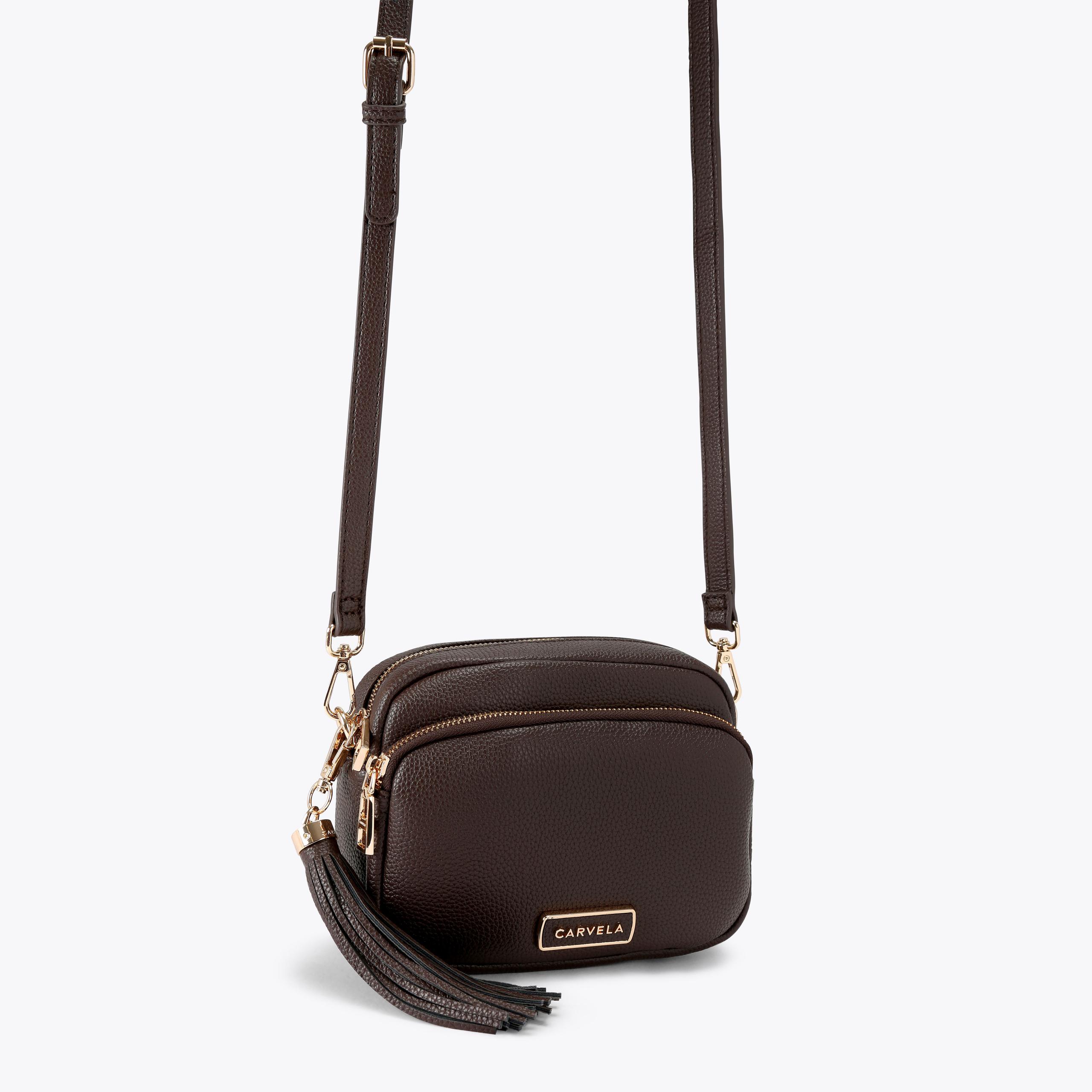 COMO CROSSBODY 2 Brown Cross Body Bag by CARVELA