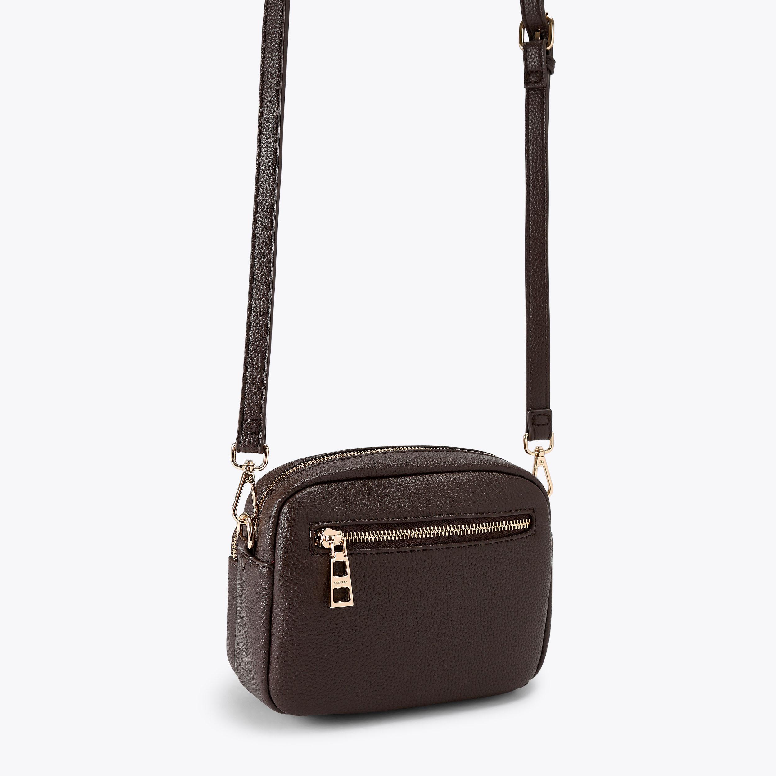 COMO CROSSBODY 2 Brown Cross Body Bag by CARVELA
