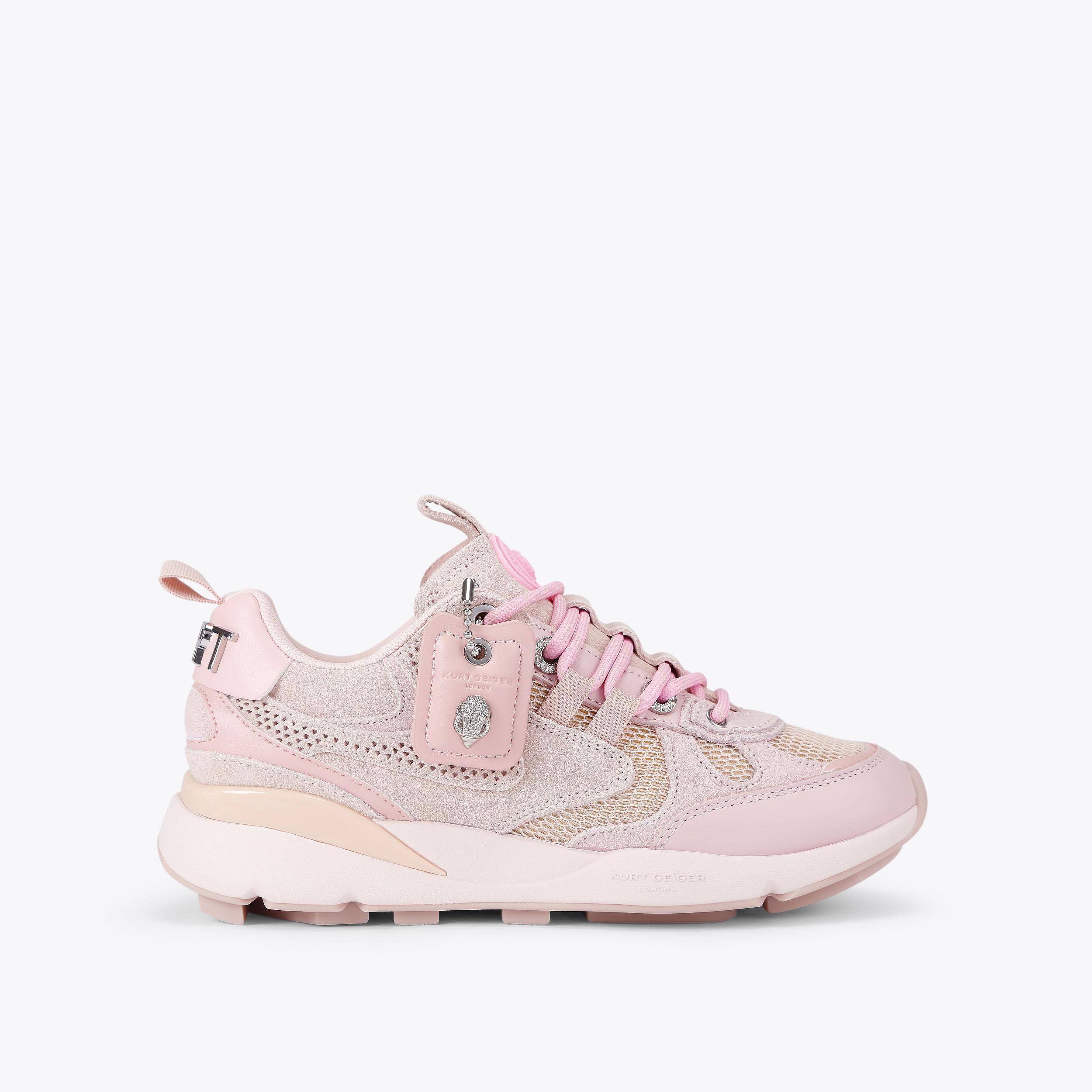 KURT RUNNER Ombre Yellow Pink Lace Up Chunky Sneaker by Kurt