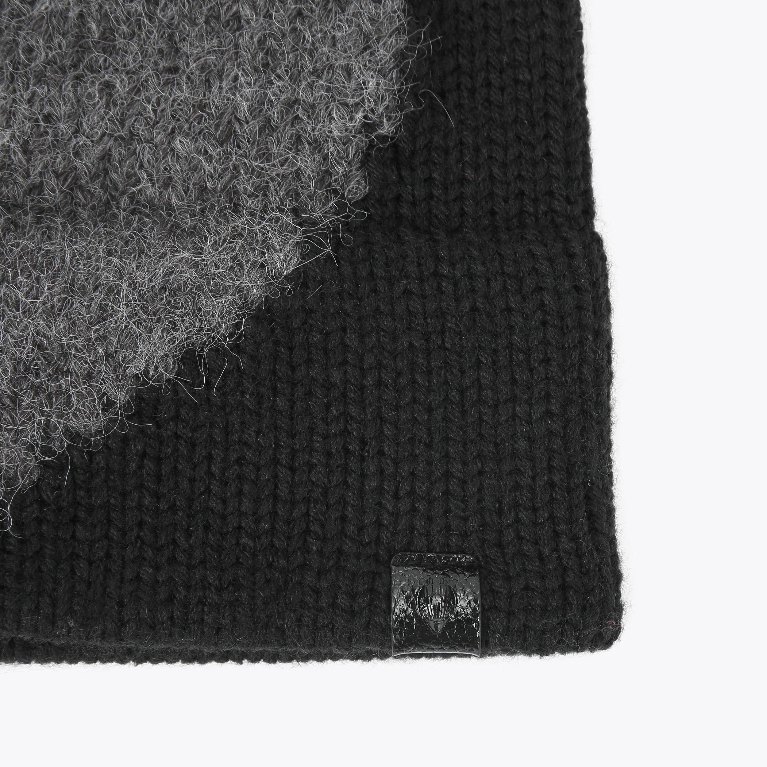 INTASIA HEART BEANIE Black Knitted Beanie by KURT GEIGER LONDON