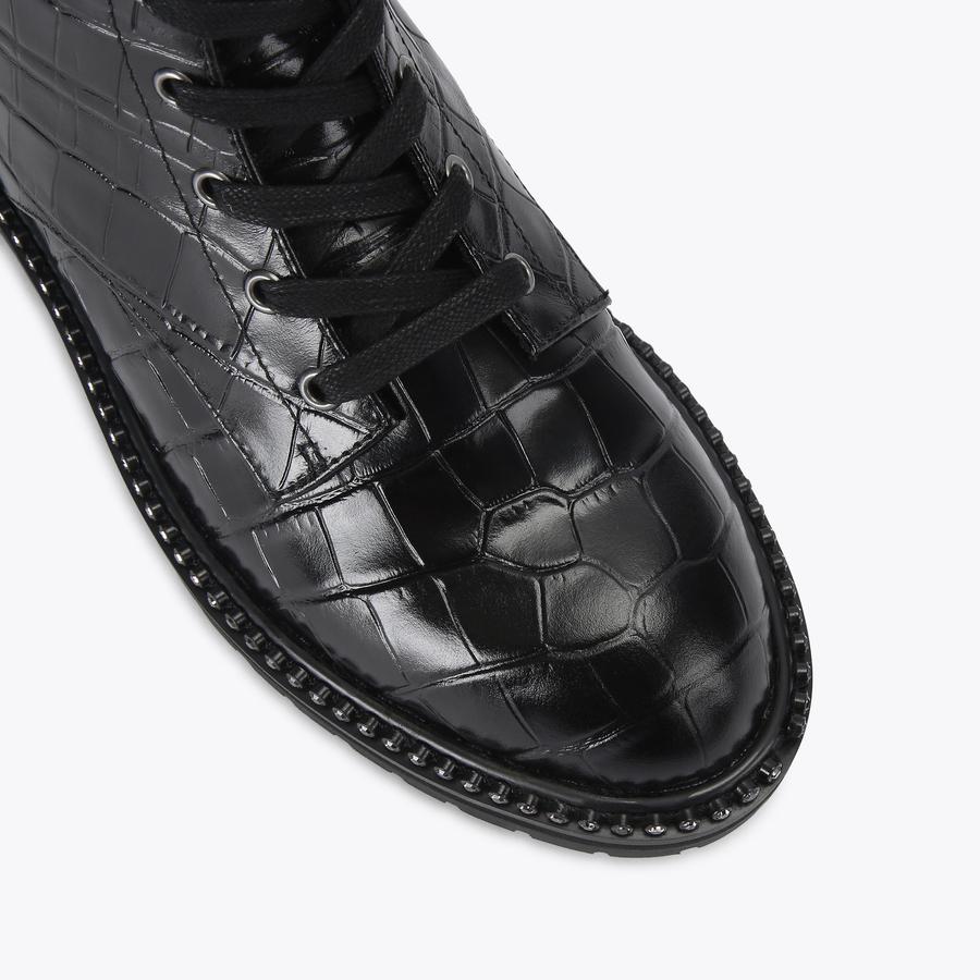 靴 y2k ring heal Buckle Boot crocoleather BRIXTON BUCKLE ANKLE BOOT by KURT GEIGER LONDON